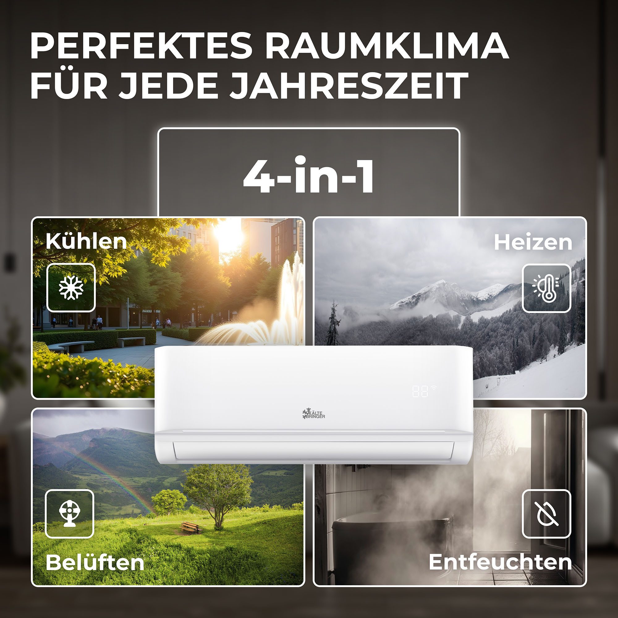 Kältebringer Split-Klimagerät, Split Klimaanlage, 18000 BTU (5,3 kW), Kühle günstig online kaufen