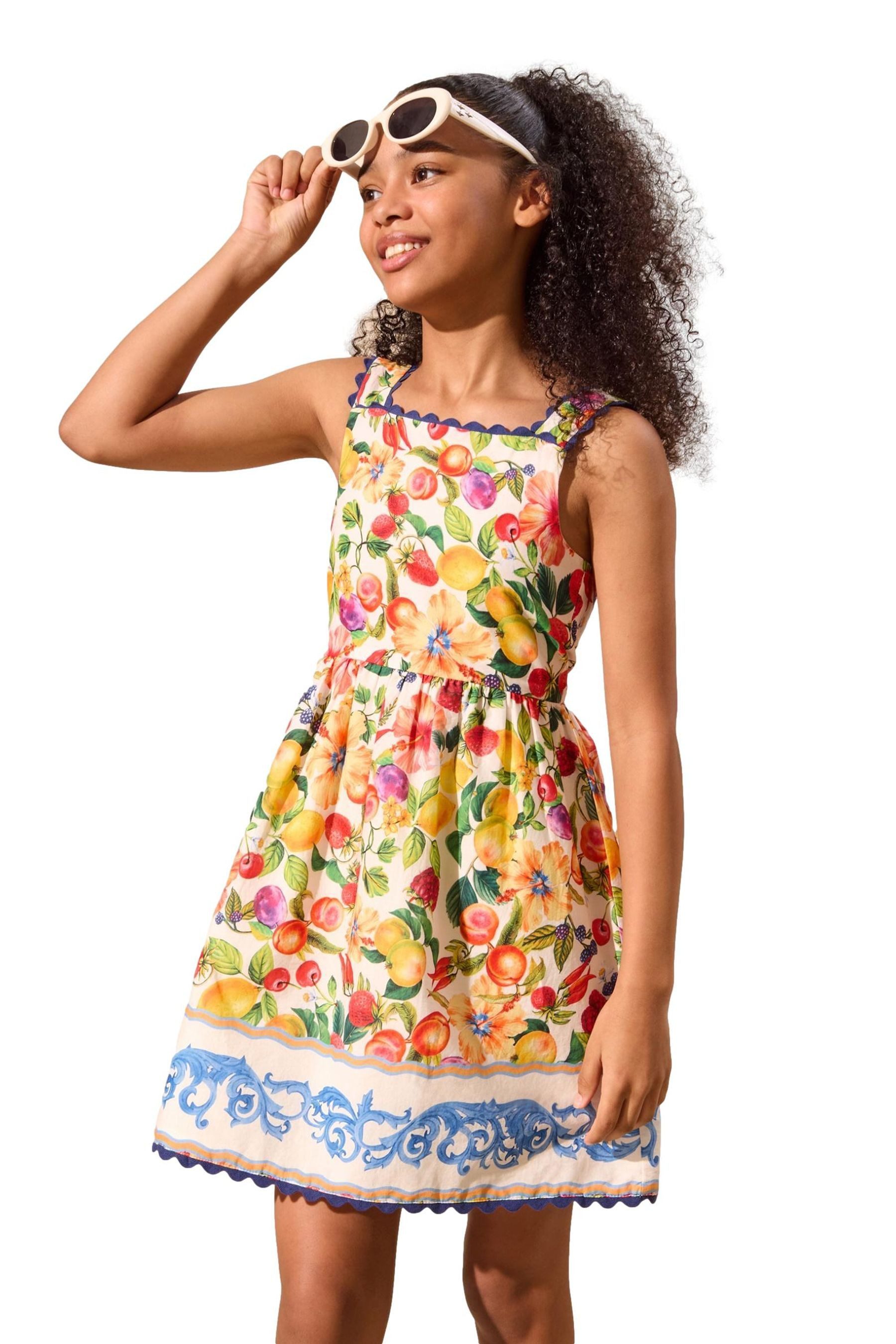 LIPSY Sommerkleid Lipsy Urlaubskleid mit Fruchtprint (1-tlg)