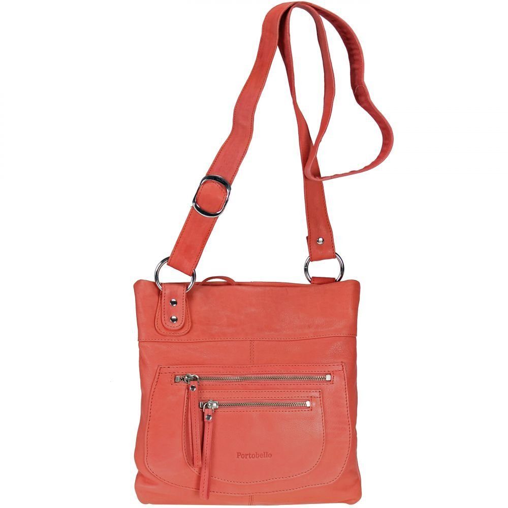 hamled Hamburg Portobello Umhängetasche Leder 26 cm, Verschlussart