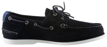 Tommy Hilfiger TH BOAT SHOE CORE SUEDE Bootsschuh mit modischen Durchzügen, Freizeitschuh, Halbschuh, Schnürschuh