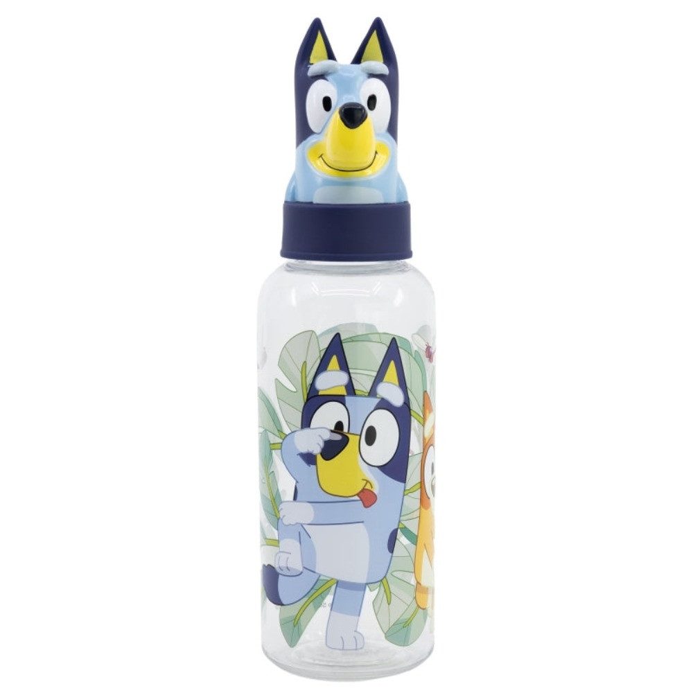 Tinisu Trinkflasche Bluey Flasche 3D Figur 560ml Trinkflasche