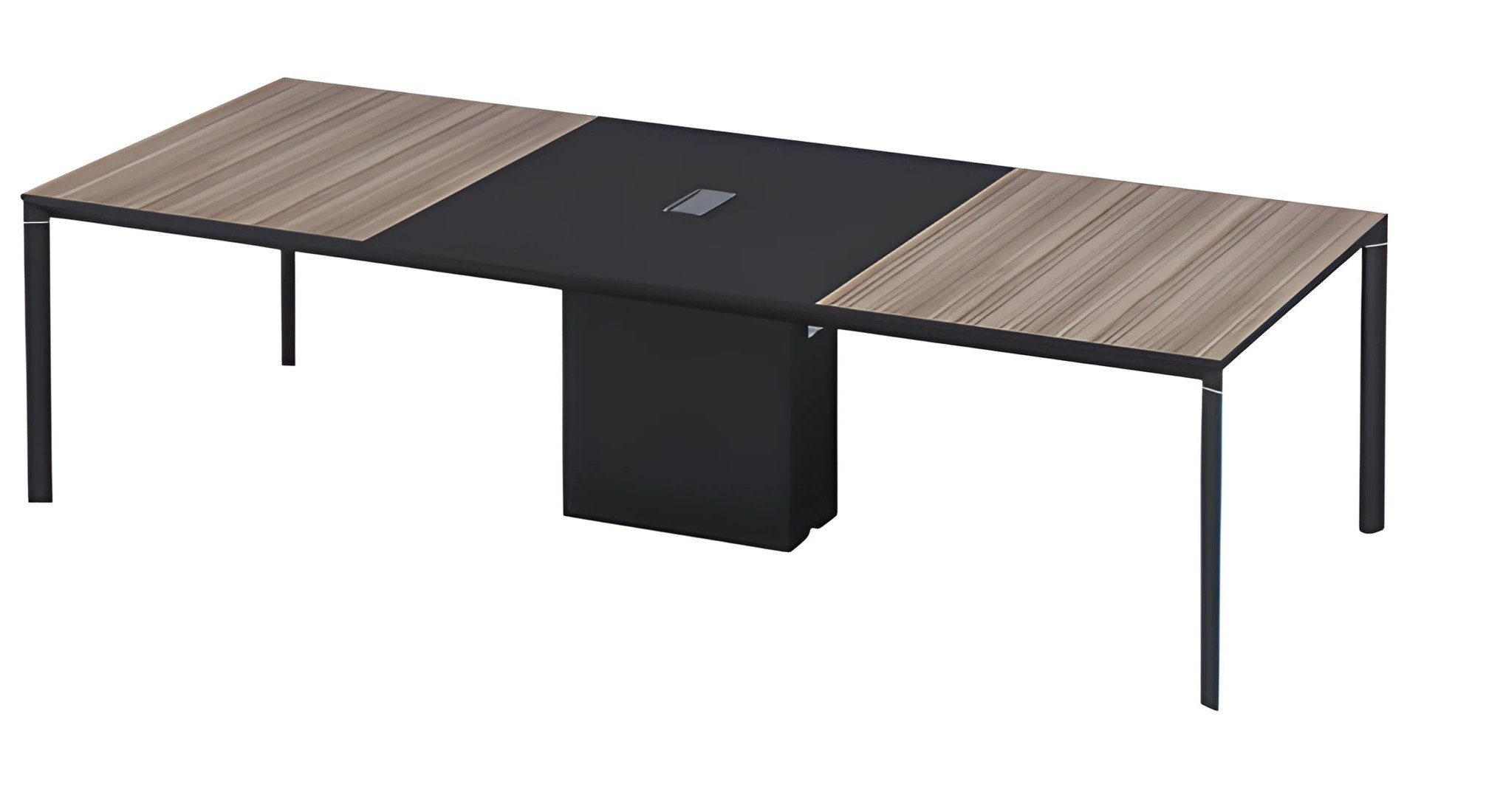 Xlmoebel Konferenztisch XLMOEBEL Besprechungstisch aus Holz in Schwarz, modern und funktional, Made in Europa