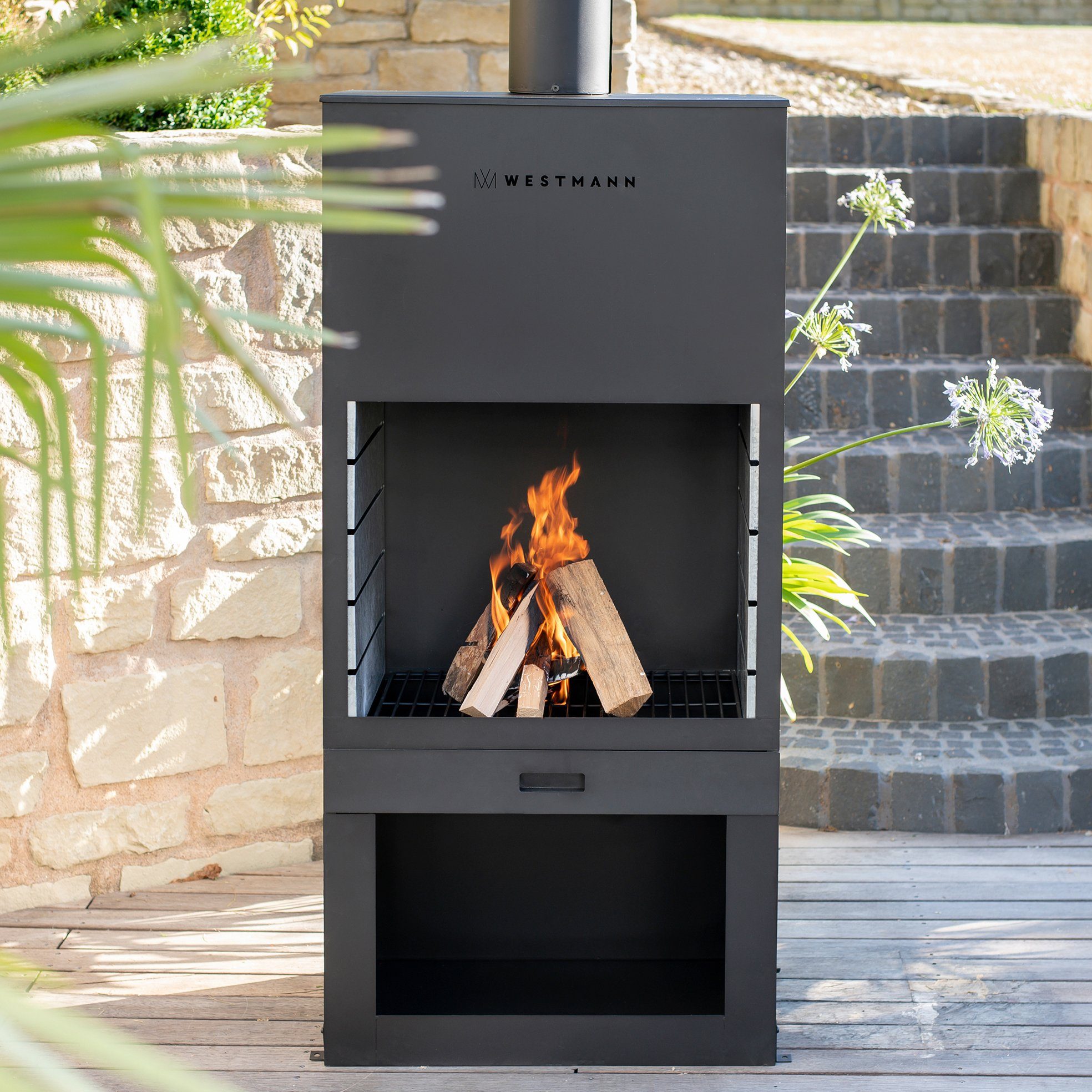 WESTMANN Grillkamin LG610, BxTxH: 41x70x229 cm