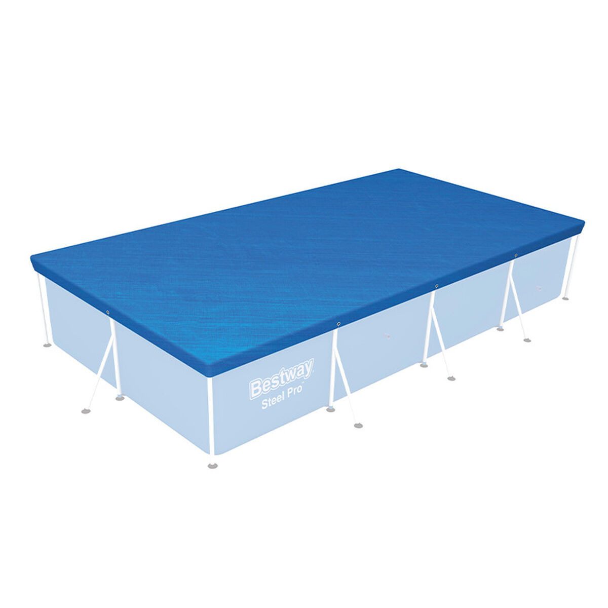 Pool-Abdeckplane Poolabdeckung Bestway Blau 410 x 226 cm Kunststoff