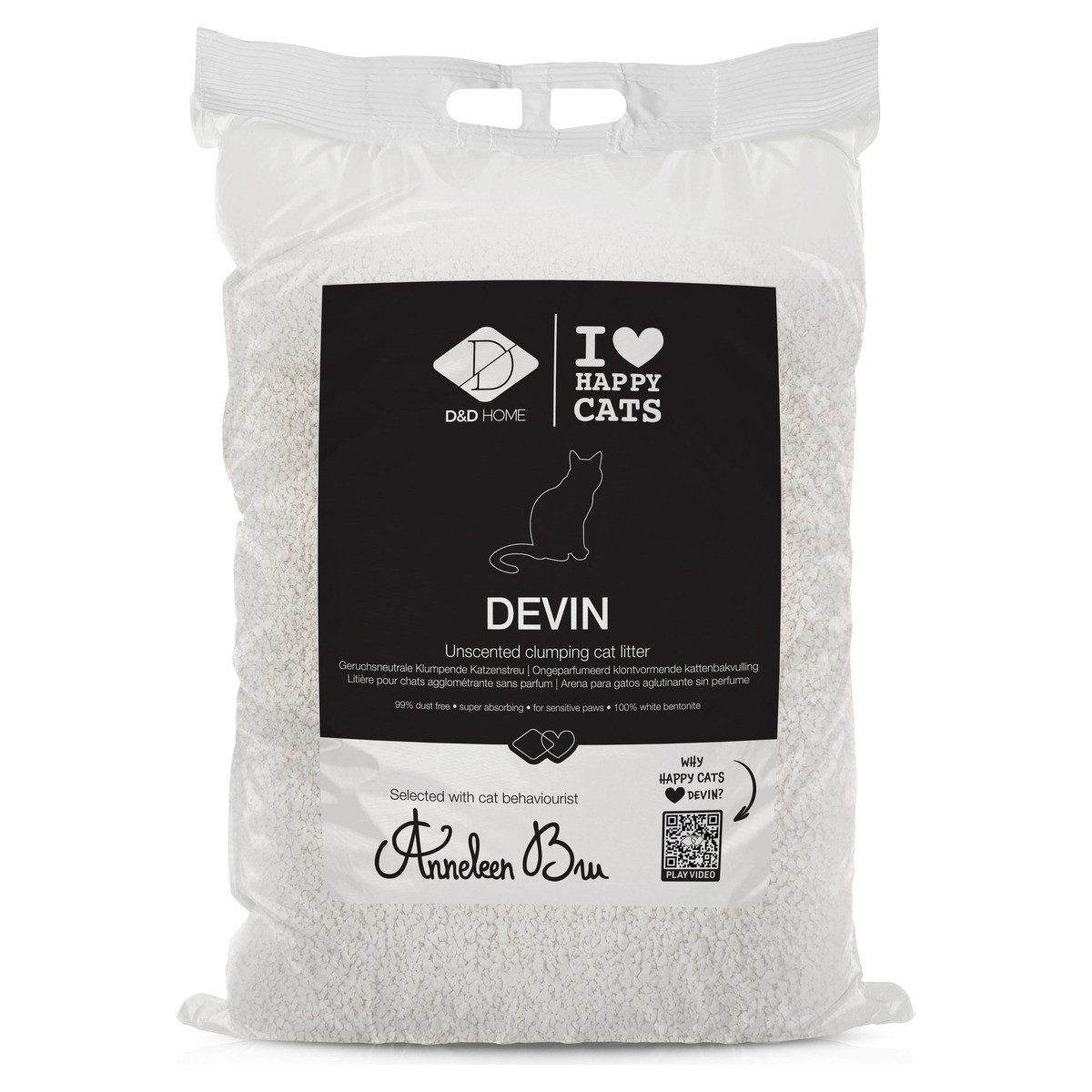 D&D Katzenstreu Katzenstreu I Love Happy Cats Devin klumpend 12 kg