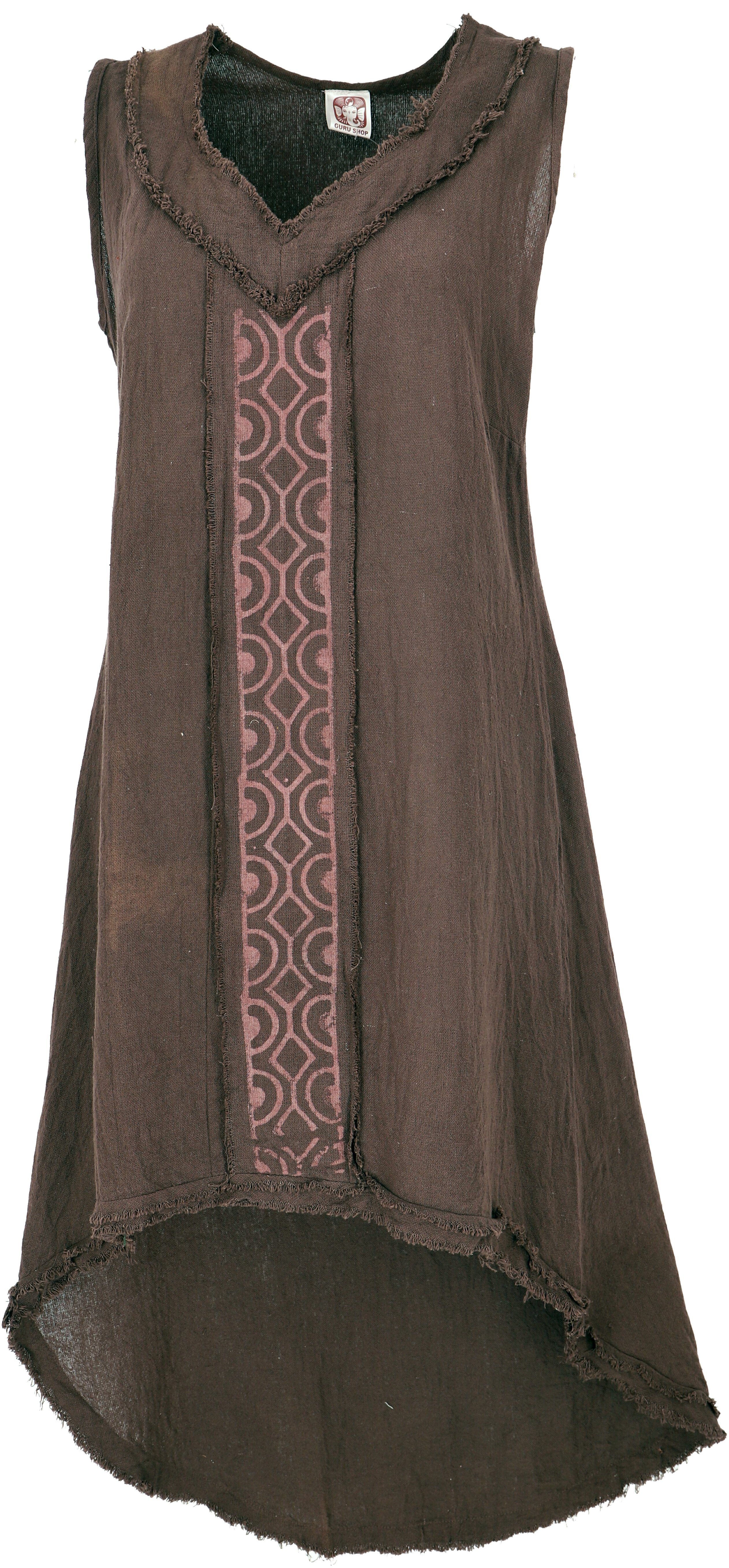 Guru-Shop Midikleid Natürliches Tunikakleid, Maxikleid, Boho.. günstig online kaufen