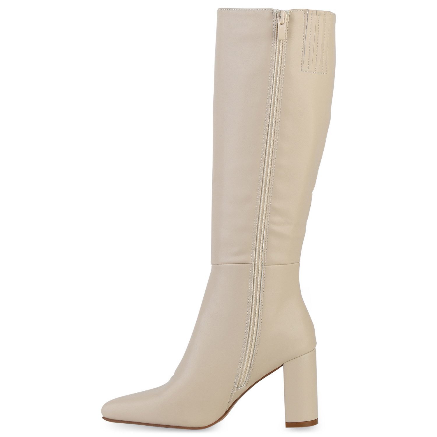 VAN HILL 840612 Stiefel Damen Leicht Gefütterte Klassische Stiefel Spitze Basic