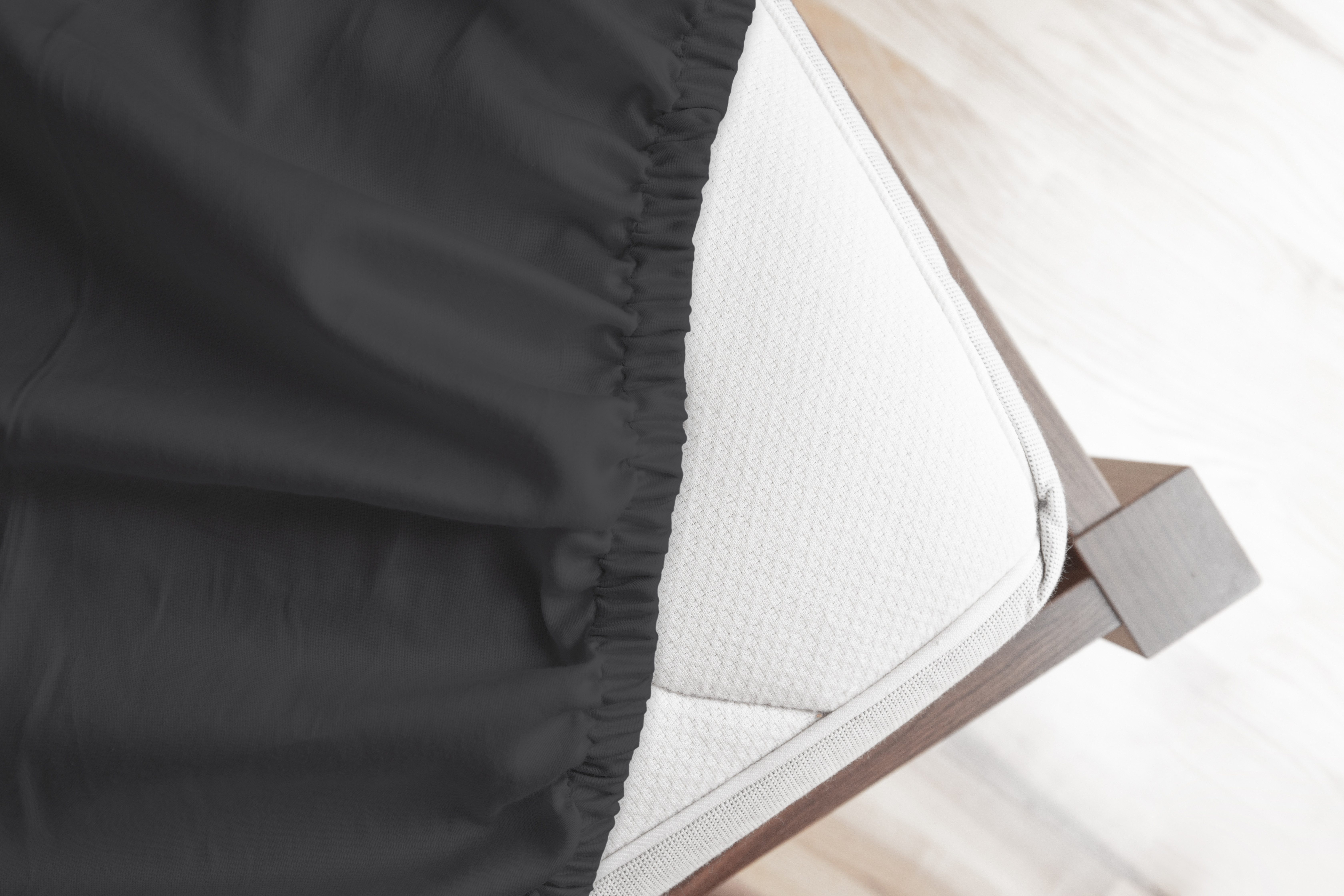 good morning Spannbettlaken Renforcé Good Morning, Renforcé, Gummizug: rundum, (1 Stück), 100% Baumwolle, Renforcé, Rundumgummi, bis 25 cm höhe, 80x200, Weiß