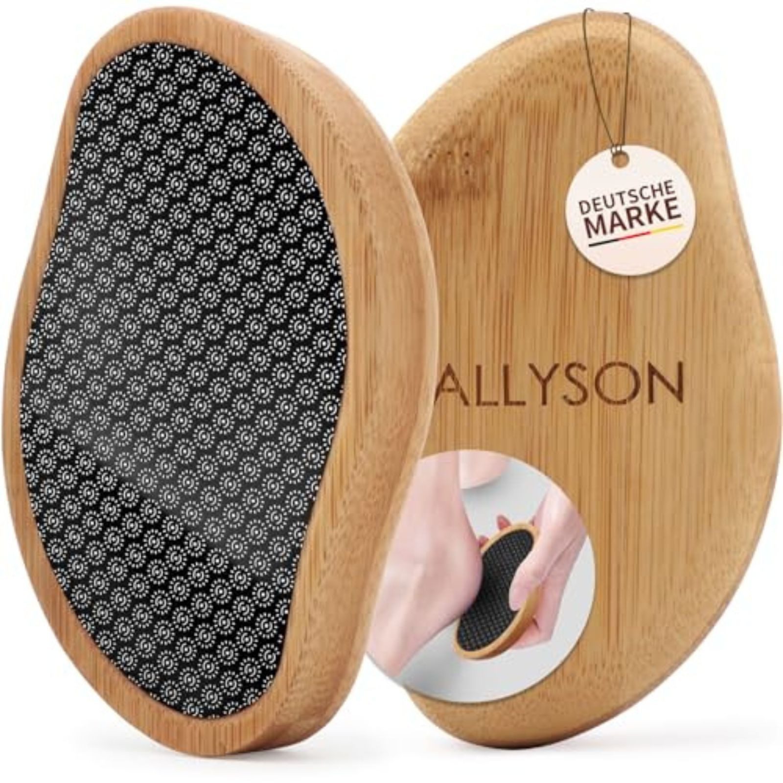 Allyson Hornhautfeile Hornhautentferner für Fußpflege, Hornhauthobel Hornhaut entfernen Fuß, für effektive Fußpflege und sanfte Entfernung von Hornhaut