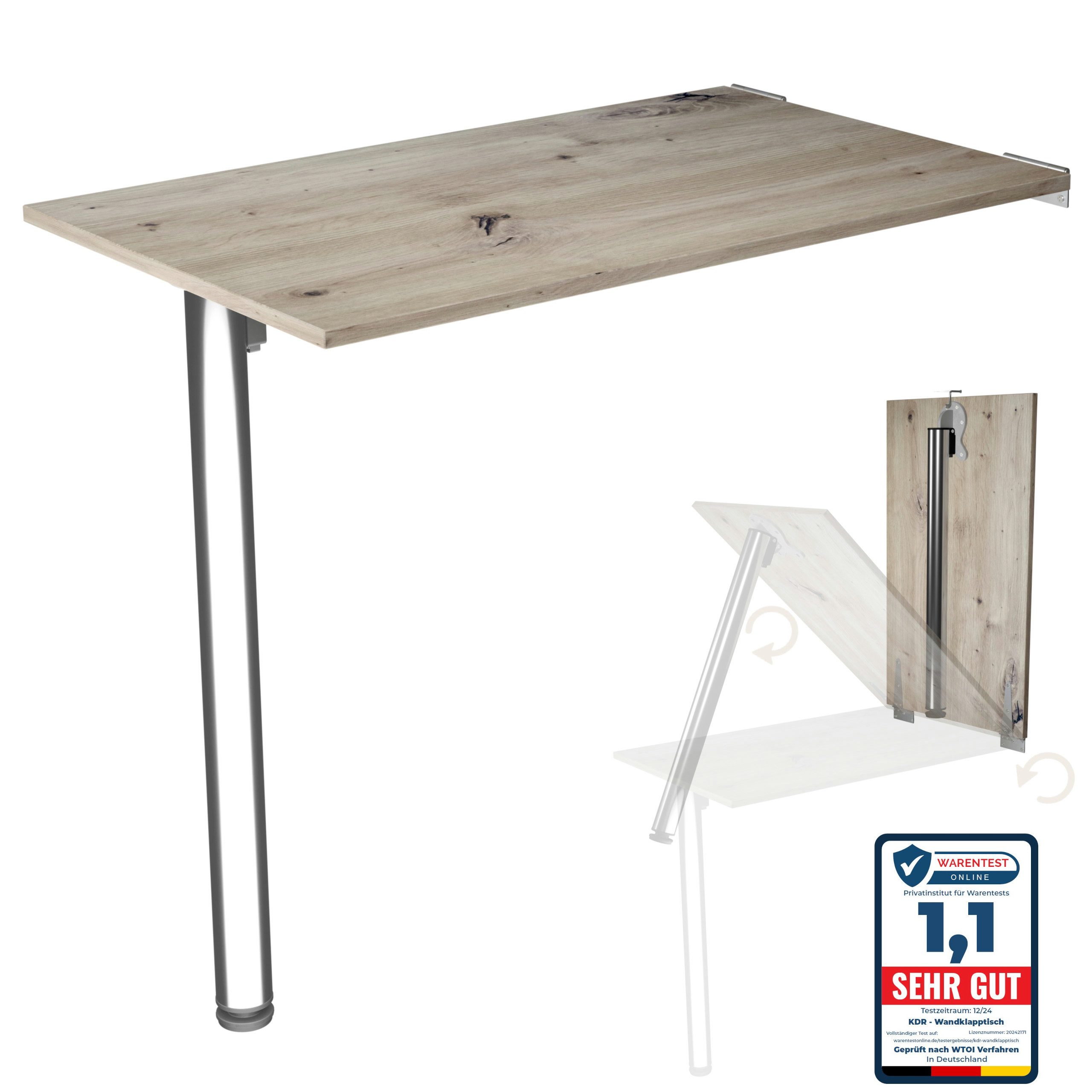 Klapptisch 80x50 Wandklapptisch Esstisch Küchentisch Schreibtisch Wand Tisch