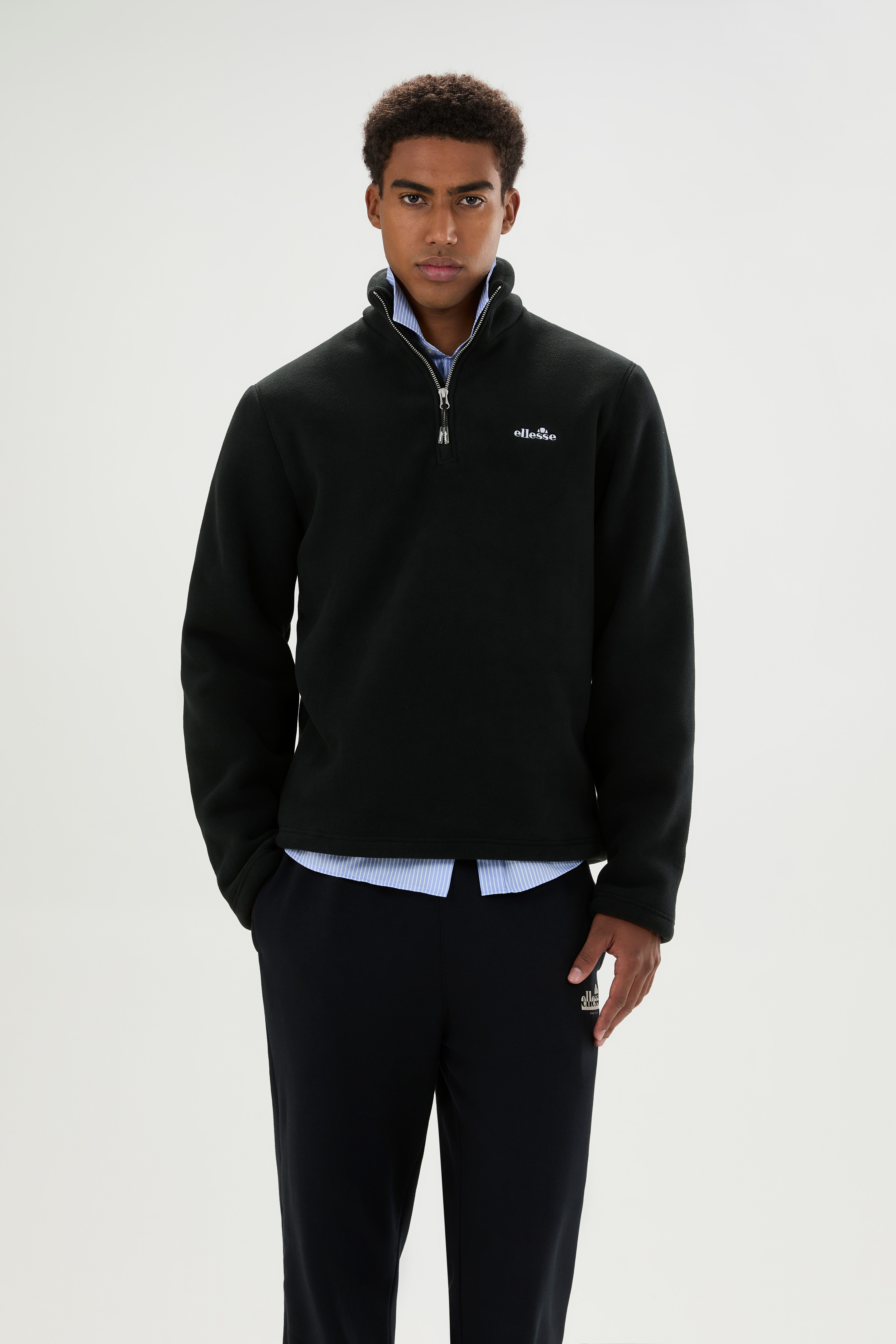 Ellesse Strickfleece-Pullover ZERANO 2 1/4 ZIP JACKET sportlicher Stil, für Erwachsene, Langarm, aus Polyester