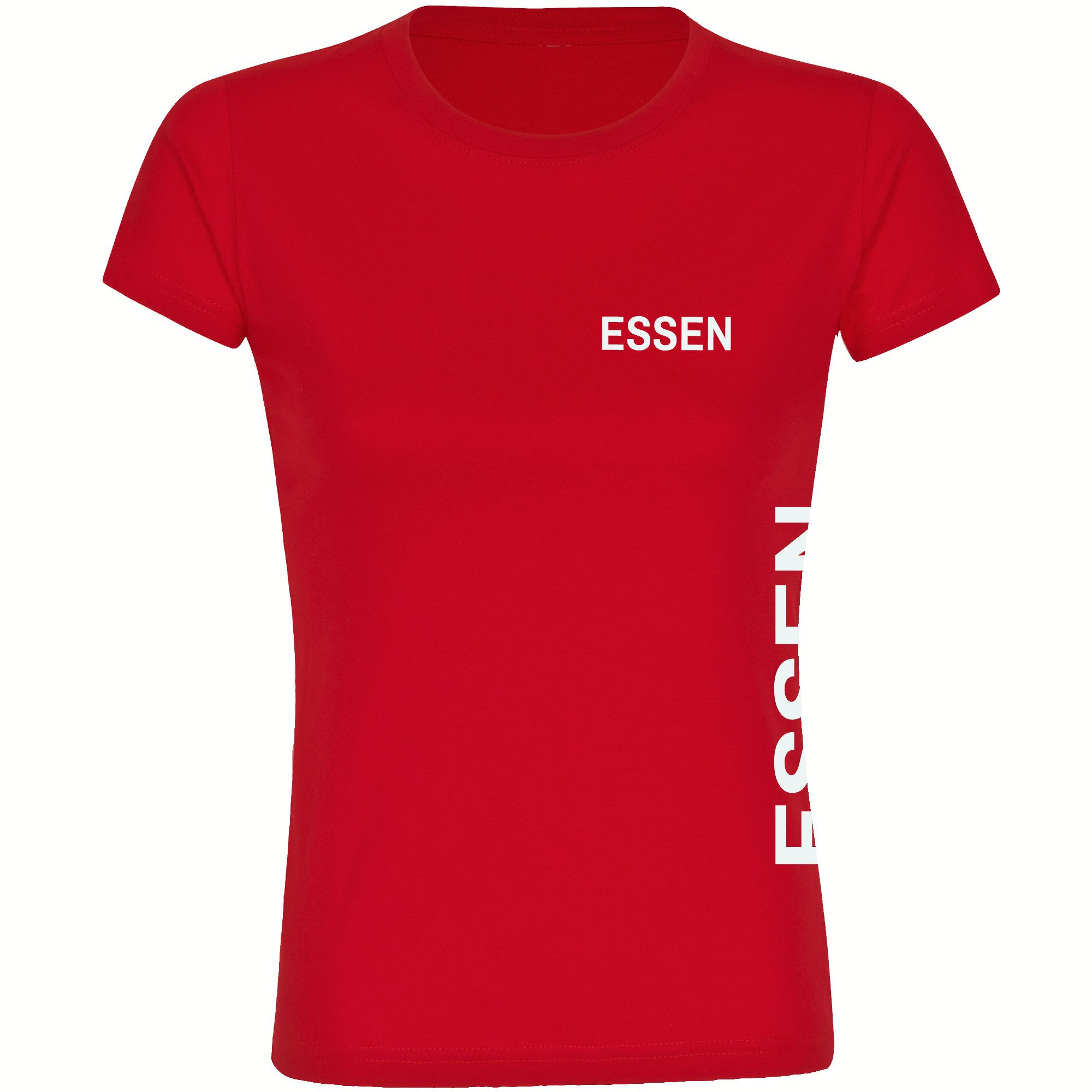 multifanshop T-Shirt Damen Essen - Brust & Seite - Frauen