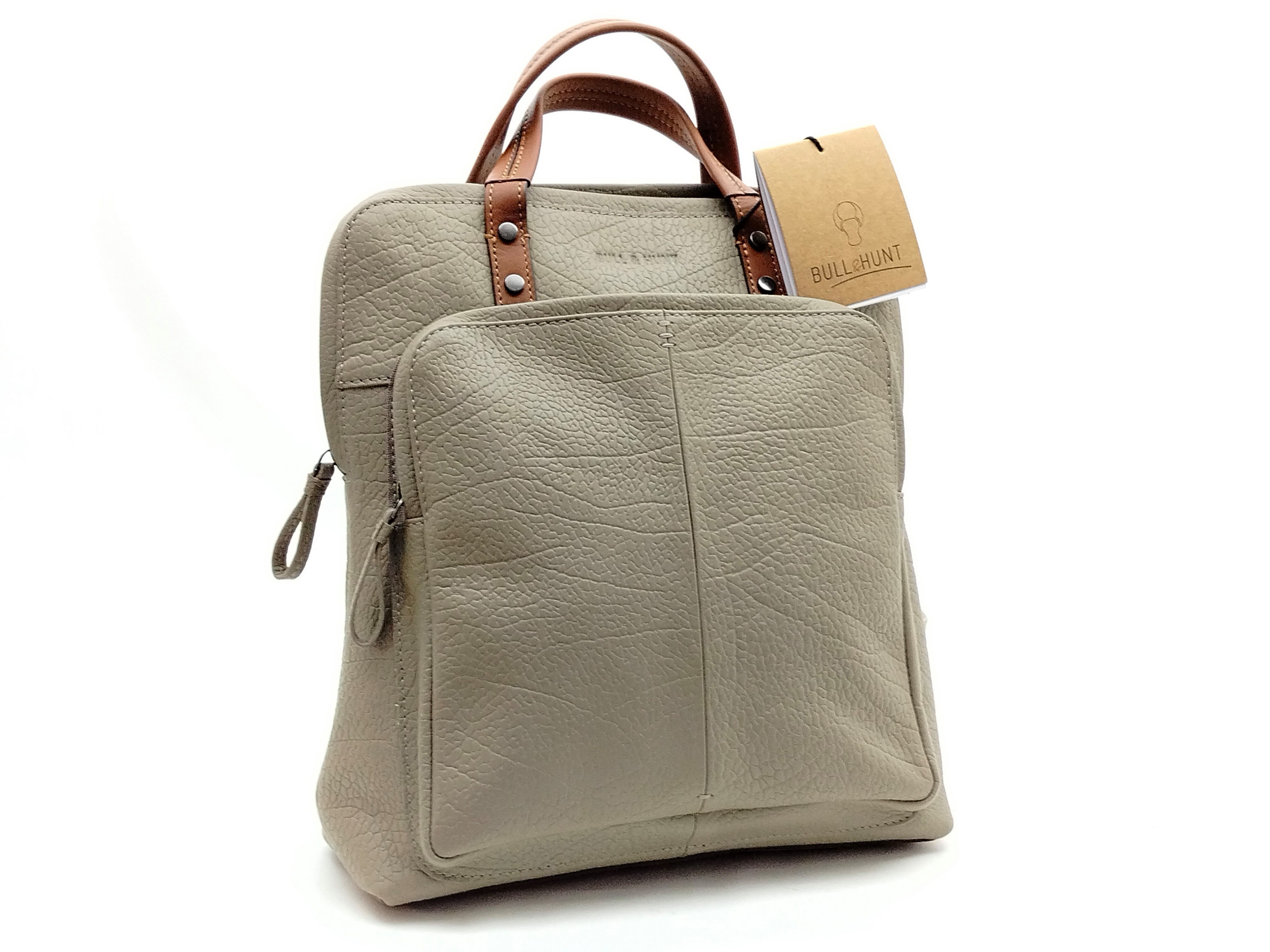 Bull & Hunt Cityrucksack Bull & Hunt City Rucksack grau/braun