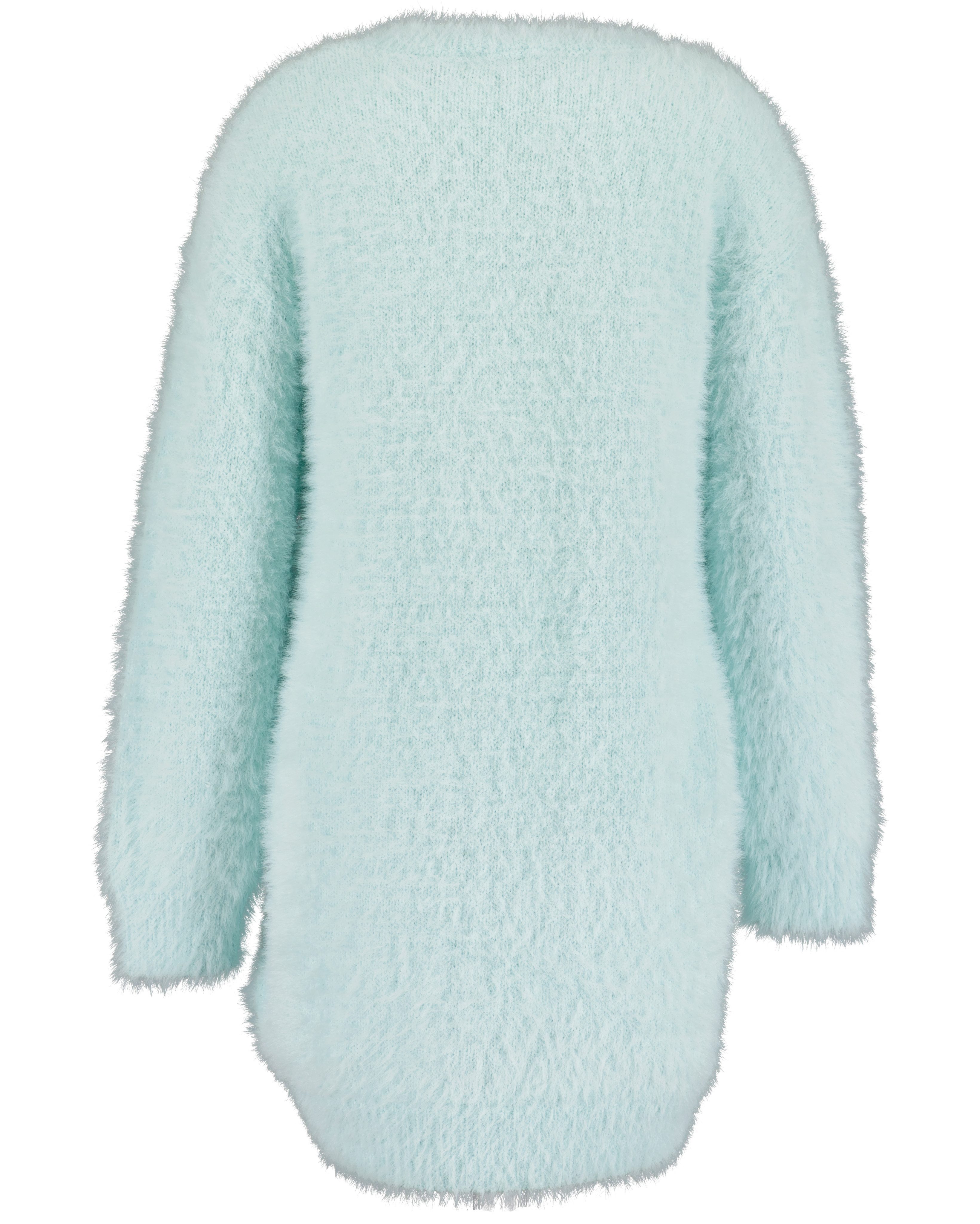 Blue Seven Strickkleid in Bouclé-Optik und mit tollen Pailletten-Schmetterlingen