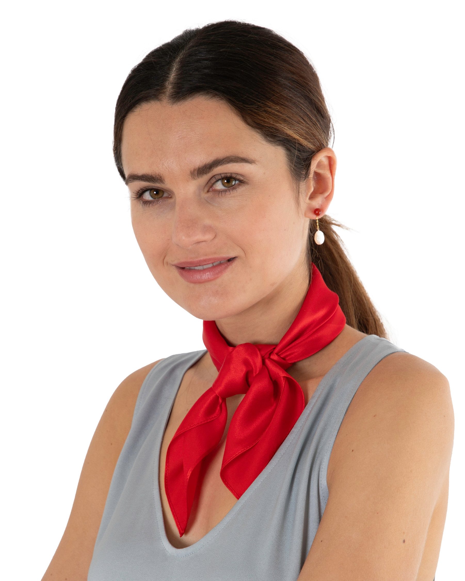 MayTree Seidentuch quadratisch einfarbig 53x53 rot, (Stück), 100% Seide günstig online kaufen