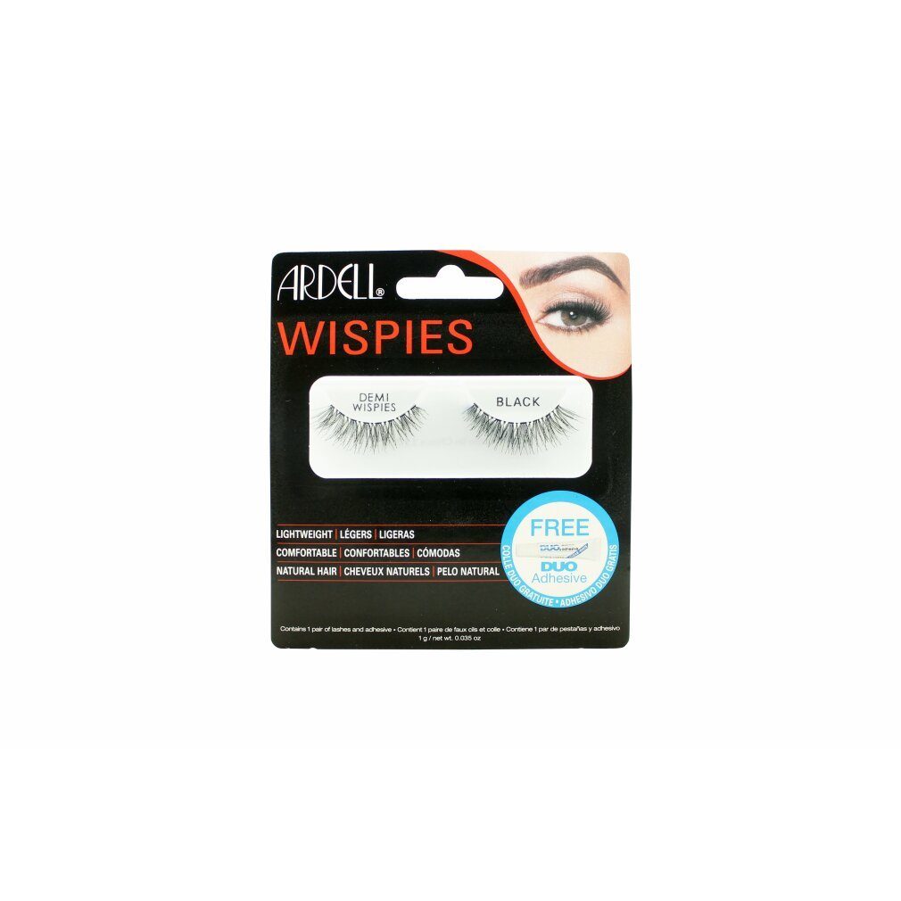 ARDELL Einzelwimpern Ardell Demi Wispies Natural Human Hair Lashes - Black