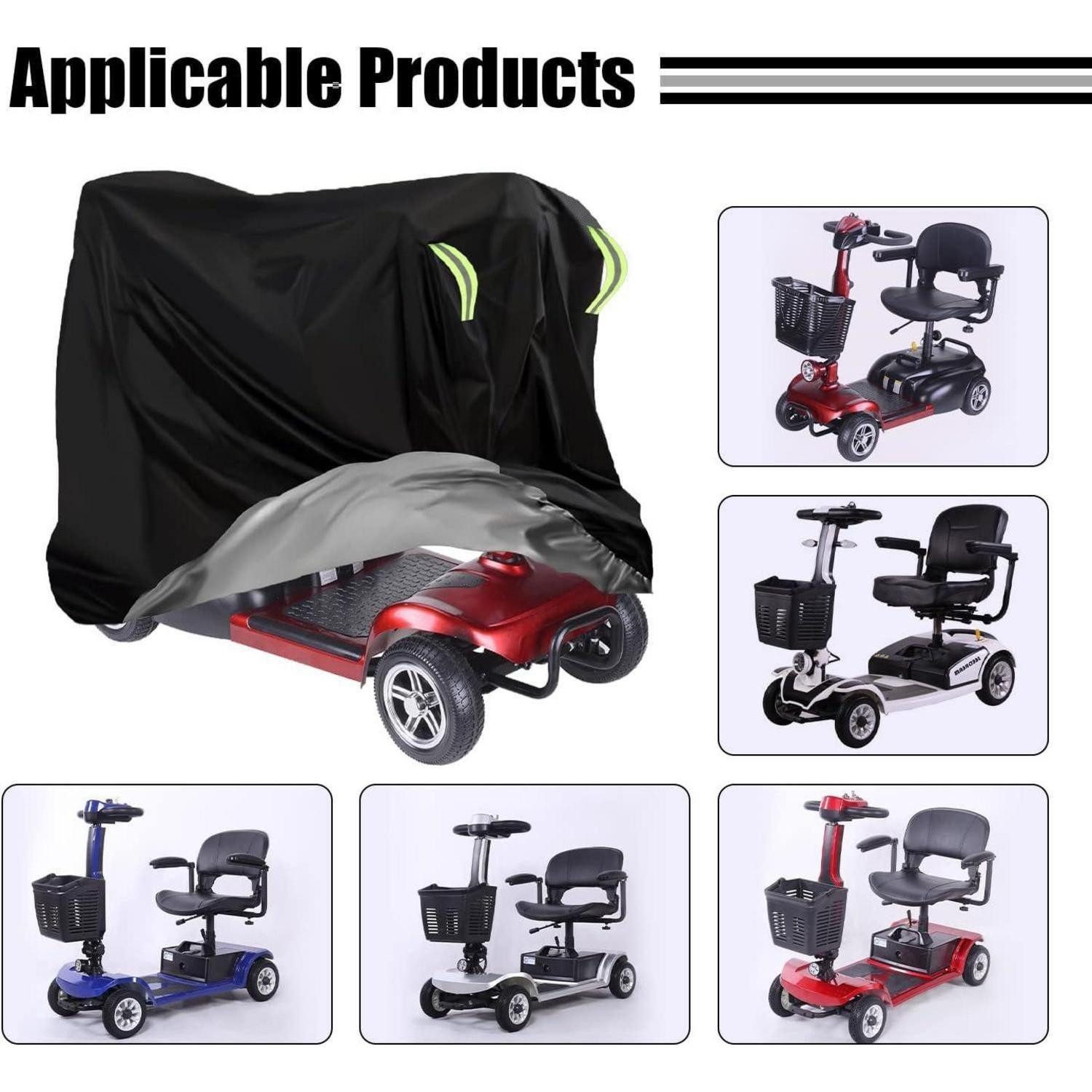 LuxusKollektion Schutzplane Abdeckplane Elektromobil Scooter Rollerabdeckung 420D 190 x 71 x 117cm – Bild 3 von 5