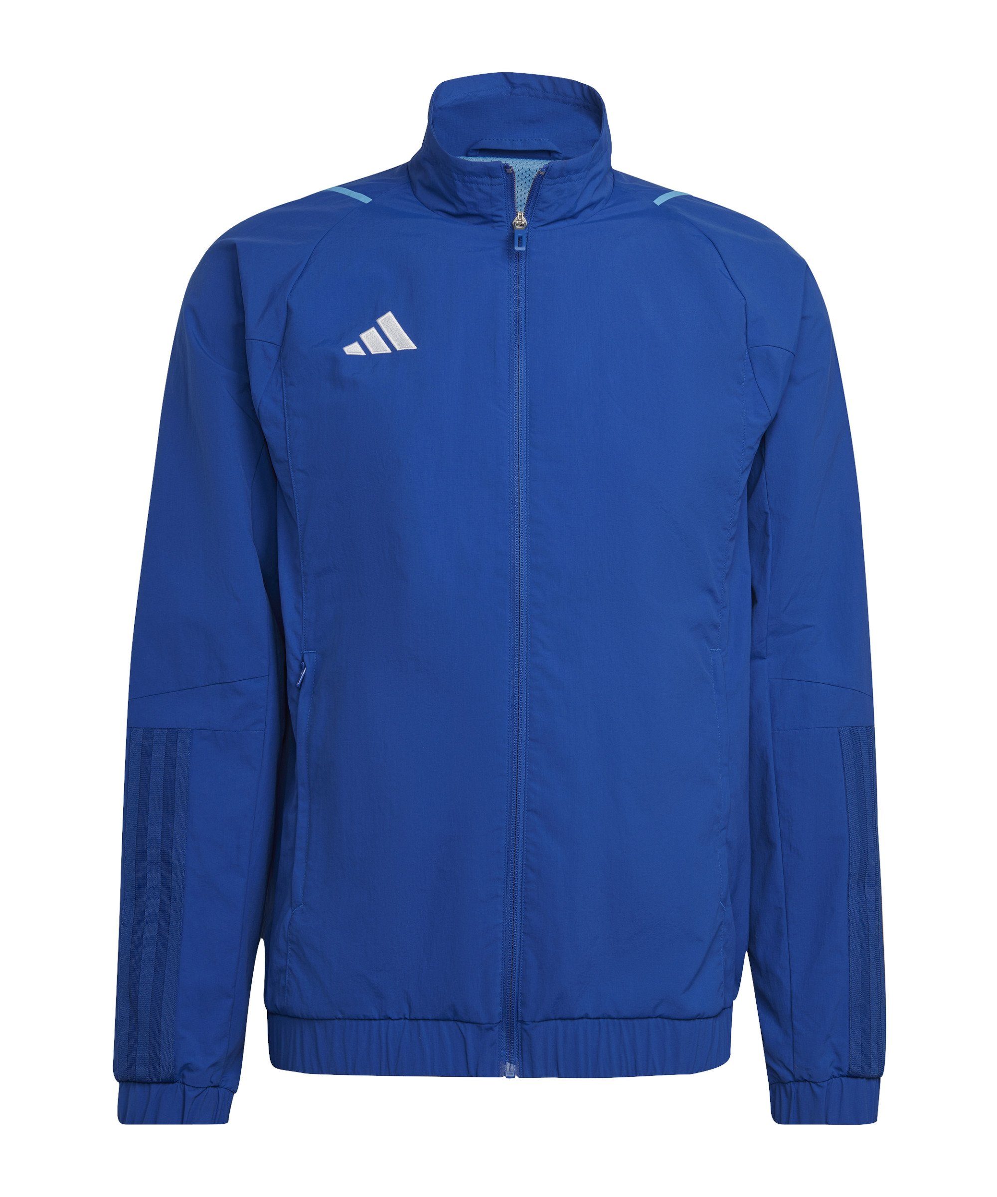 adidas Performance Sweatjacke Tiro blau Präsentationsjacke 23