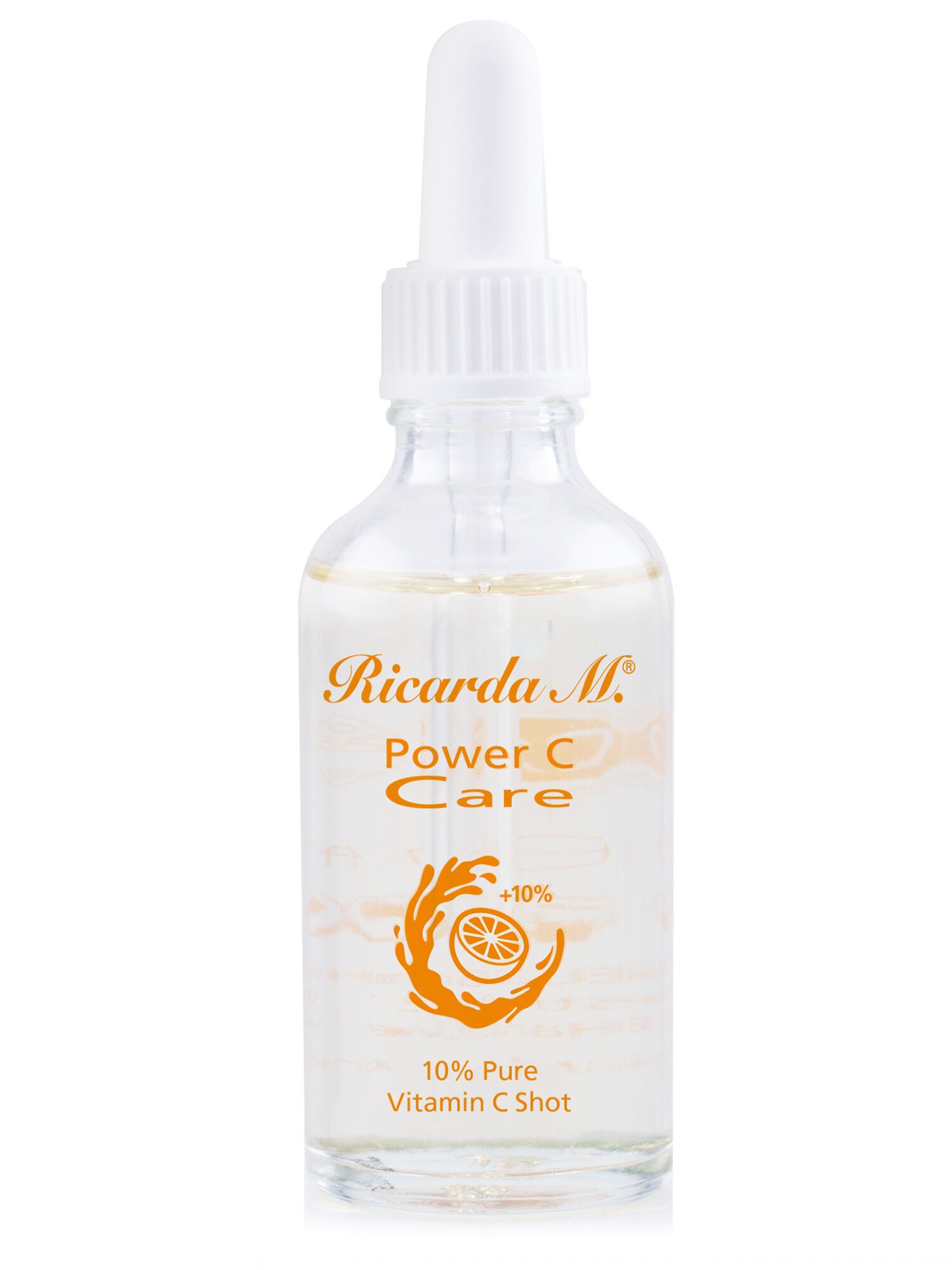 Ricarda M. Gesichtsserum Gesichtsserum "PCC 10 % Pure Vitamin C Shot" Anti-Aging, 50 ml, 1-tlg., Mit Vitamin E & Traubenkernöl, hemmt Kollagenabbau