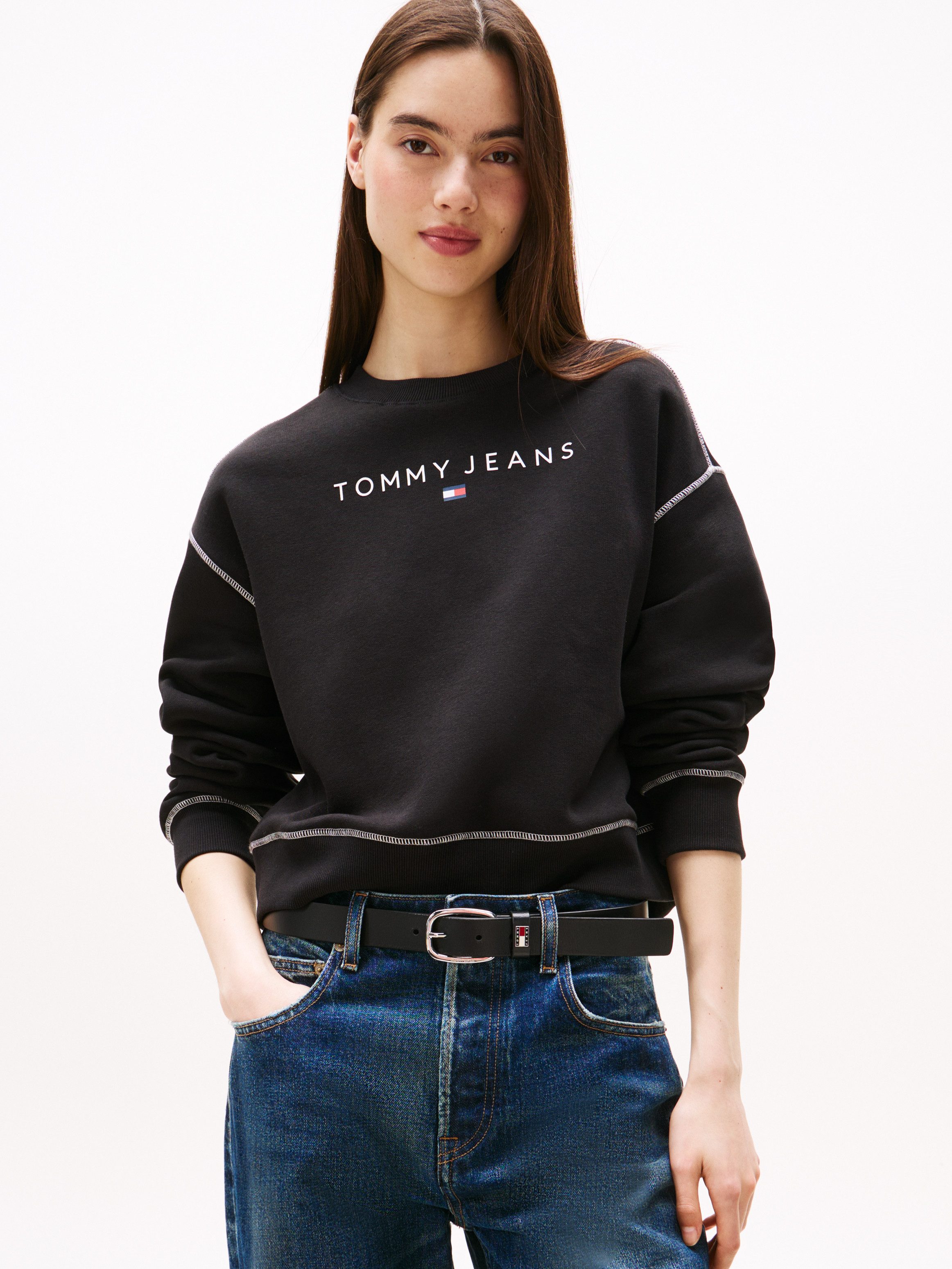 Tommy Jeans Sweatshirt TJW RLX CRP STITCH LINEAR CREW günstig online kaufen