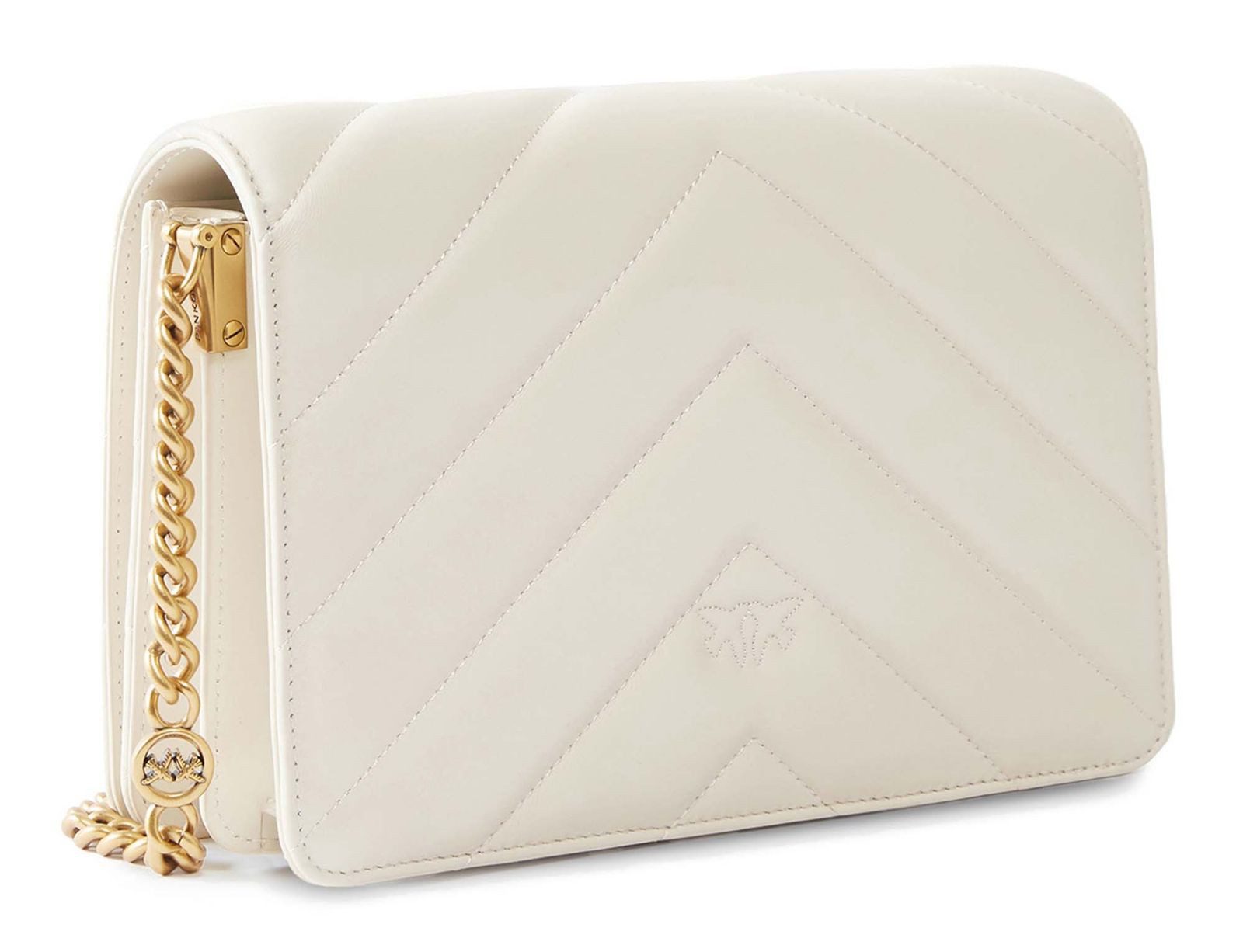 PINKO Umhängetasche Classic Sheep Nappa Big Chevron, aus echtem Schafsleder