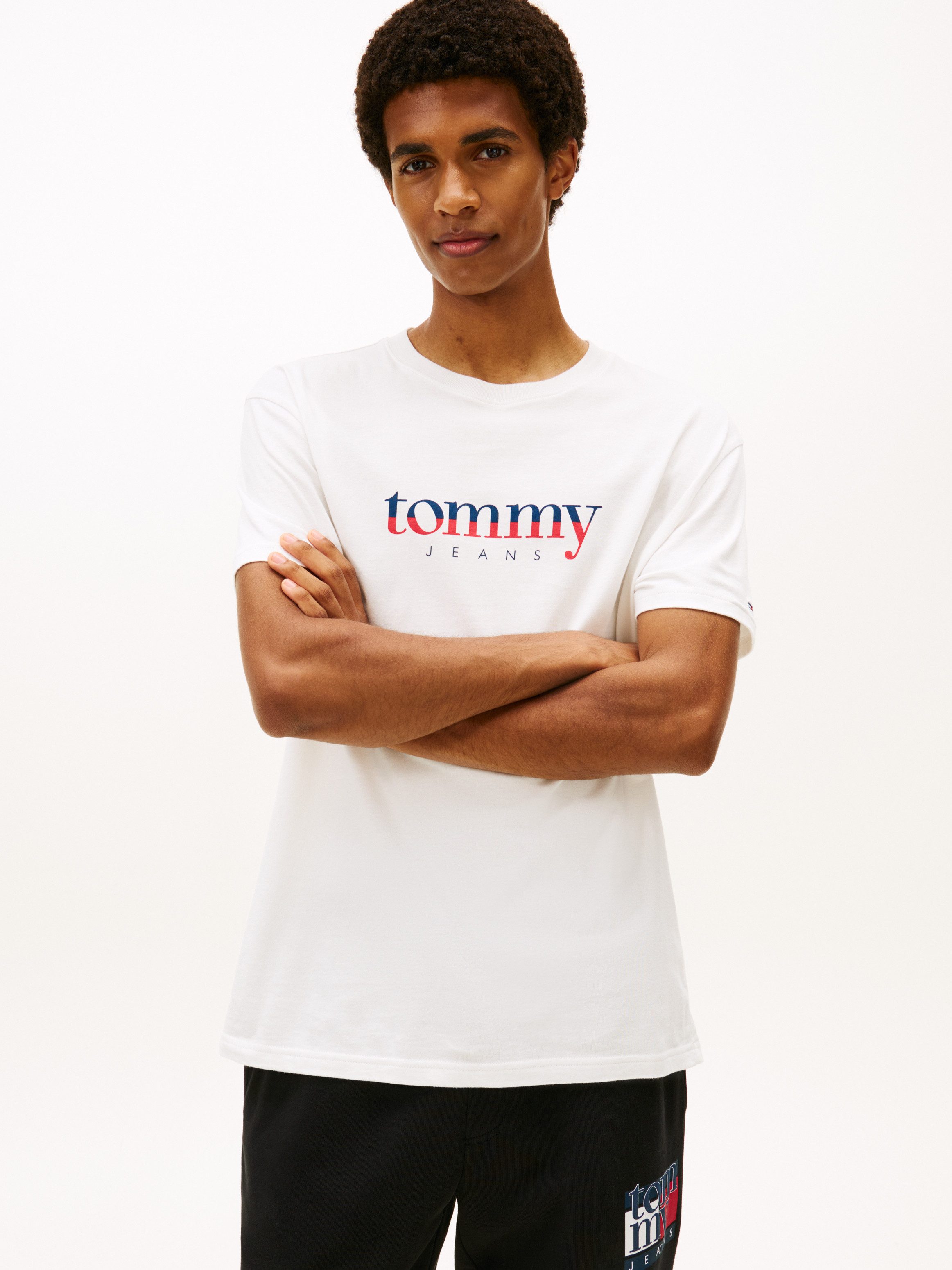 Tommy Jeans T-Shirt aus Jersey mit Logo günstig online kaufen