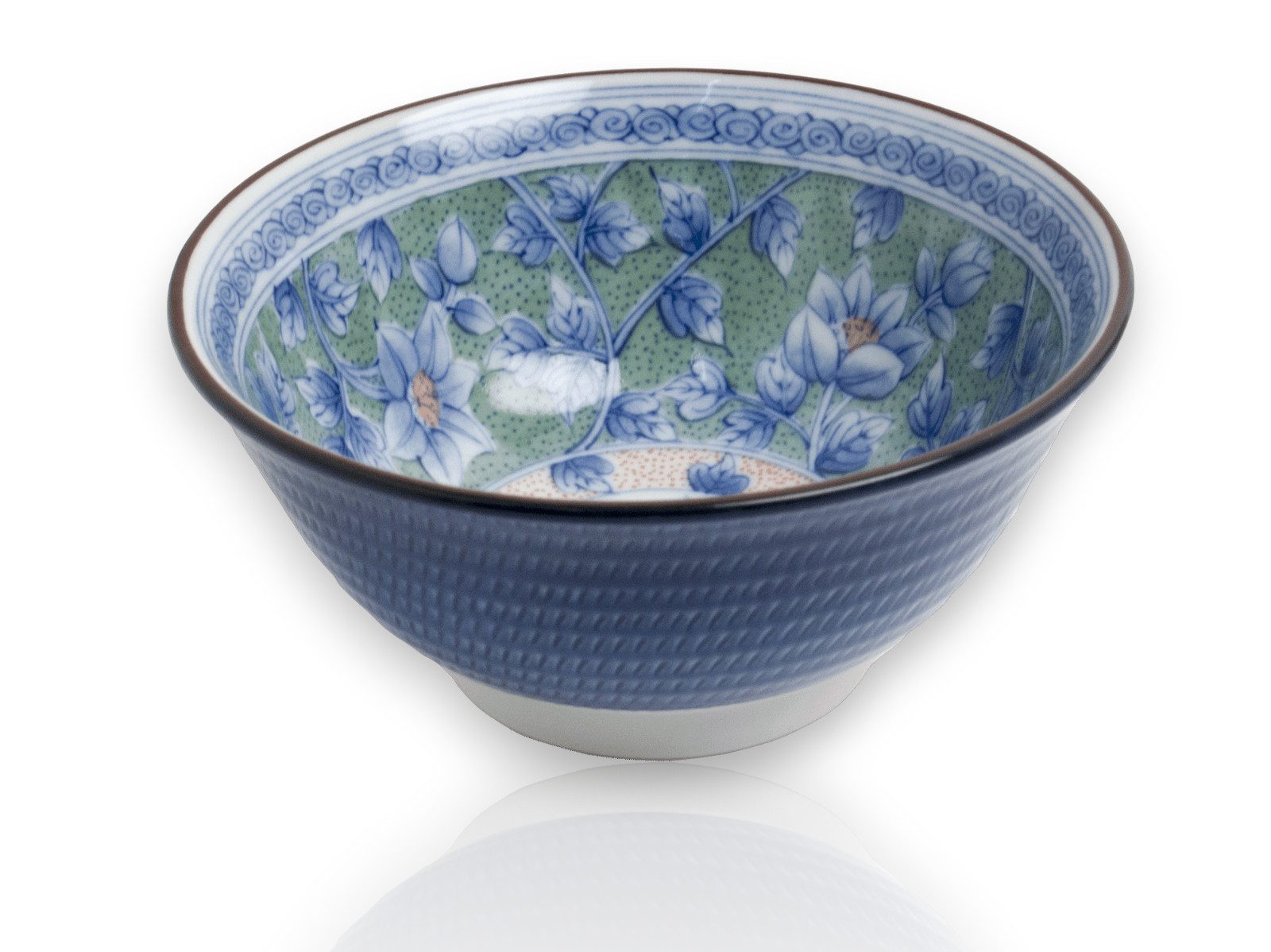 WestCraft Suppenschale Ramen Bowl Japan - Porzellan-Schalen 15 cm - 6er Mix-Set Blütenpracht, Porzellan, (6-tlg), Hochwertig, asiatische Reis-, Nudel-, Tapas-, Udon-, Müsli-Schüssel