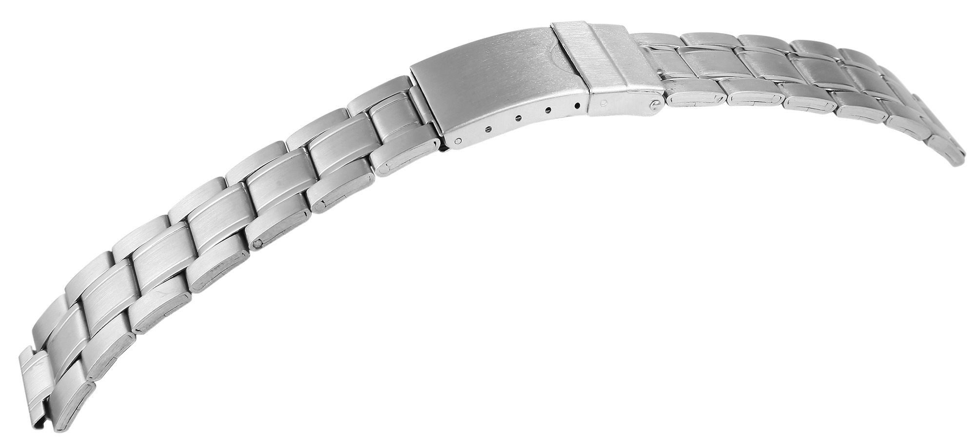 STEINMEISTER Uhrenarmband RP8122514055 Edelstahl Uhrenarmband, silber mit silberfarbener