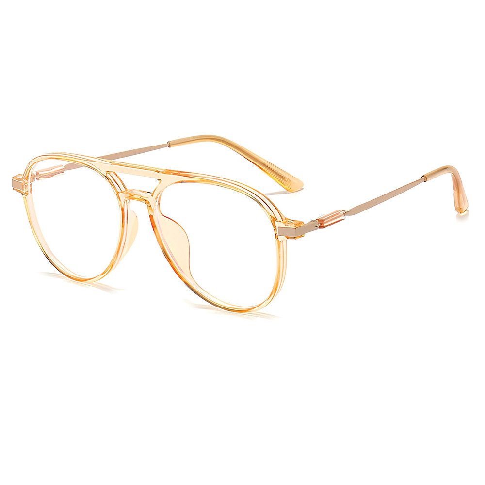 PACIEA Lesebrille Blaulichtfilter Doppelbalkenrahmen Oversized Elegant
