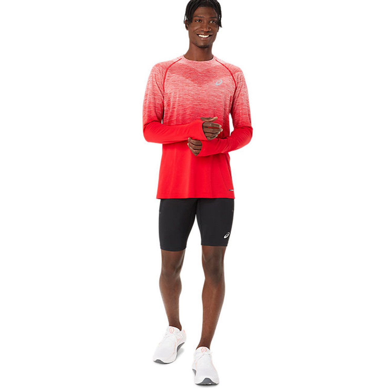 Asics Laufshirt Asics Seamless LS Top Herren Classic Red