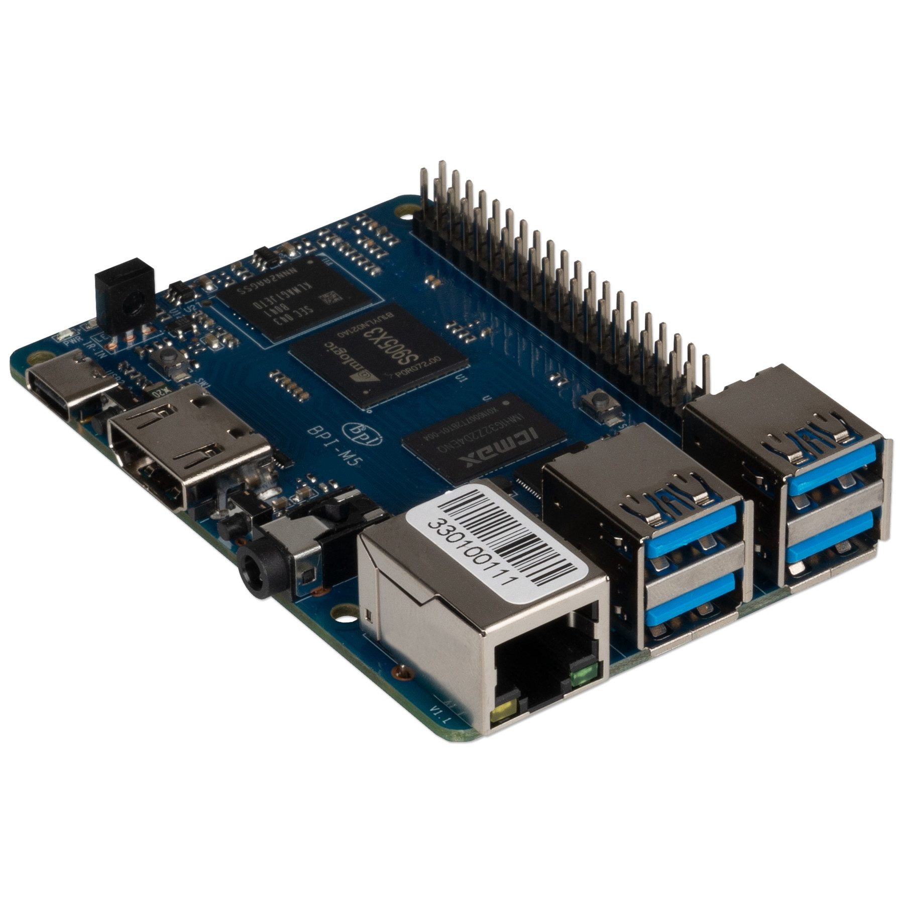 JOY-IT Banana Pi M5, 4GB 16GB Flash 4 x 2 GHz Mini-PC