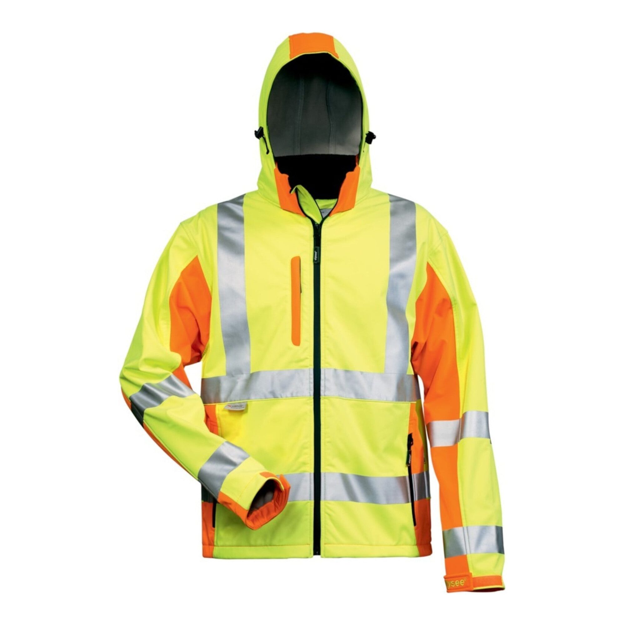 Warnweste Warnschutz-Softshelljacke Adam Gr. XXL gelb/orange 100% PES