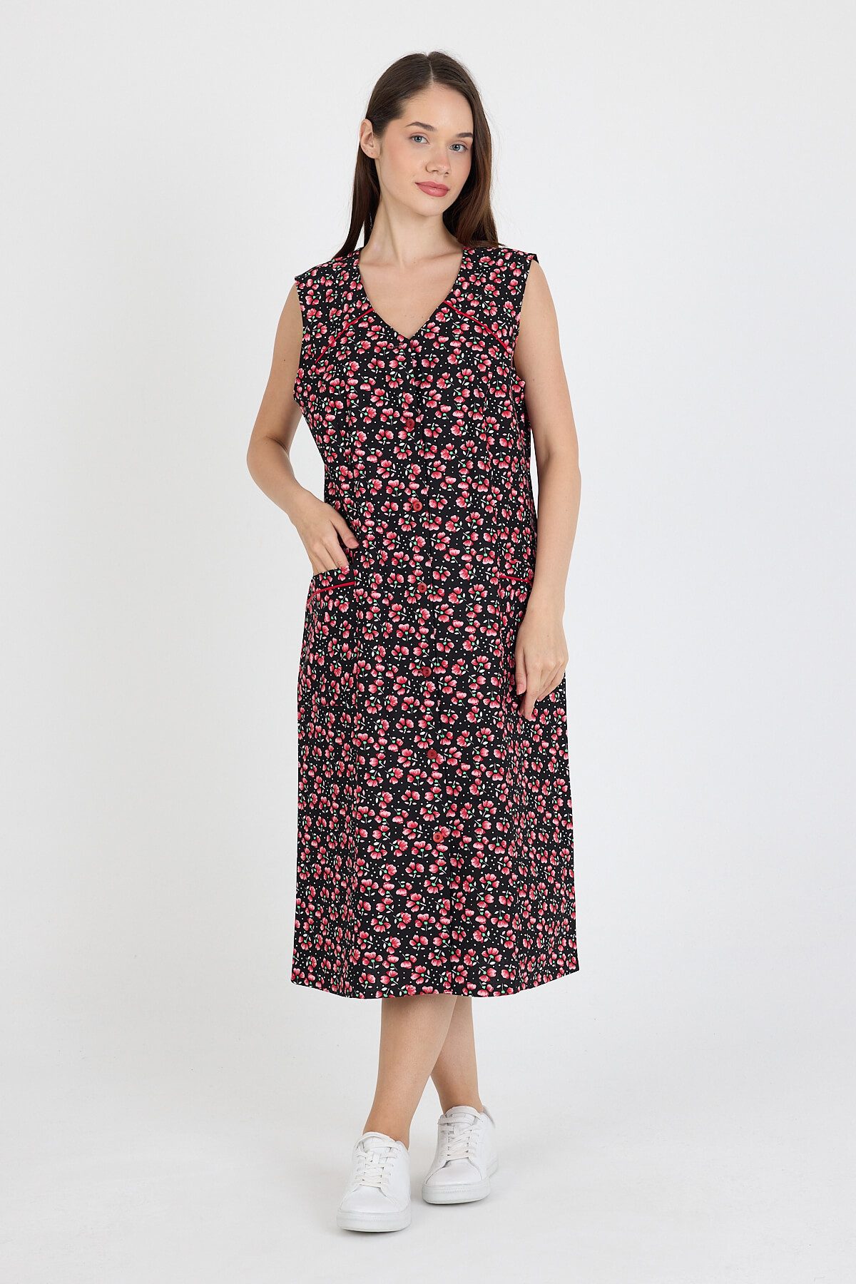 Phistan Tunikakleid Damenkleid aus Webstoff – günstig online kaufen