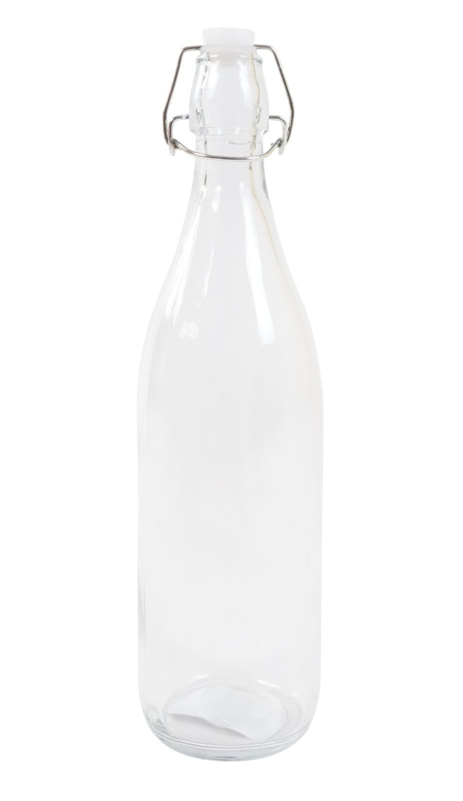 BURI Trinkflasche Drahtbügelflasche 1 Liter Glasflasche Wasserflasche Trinkflasche