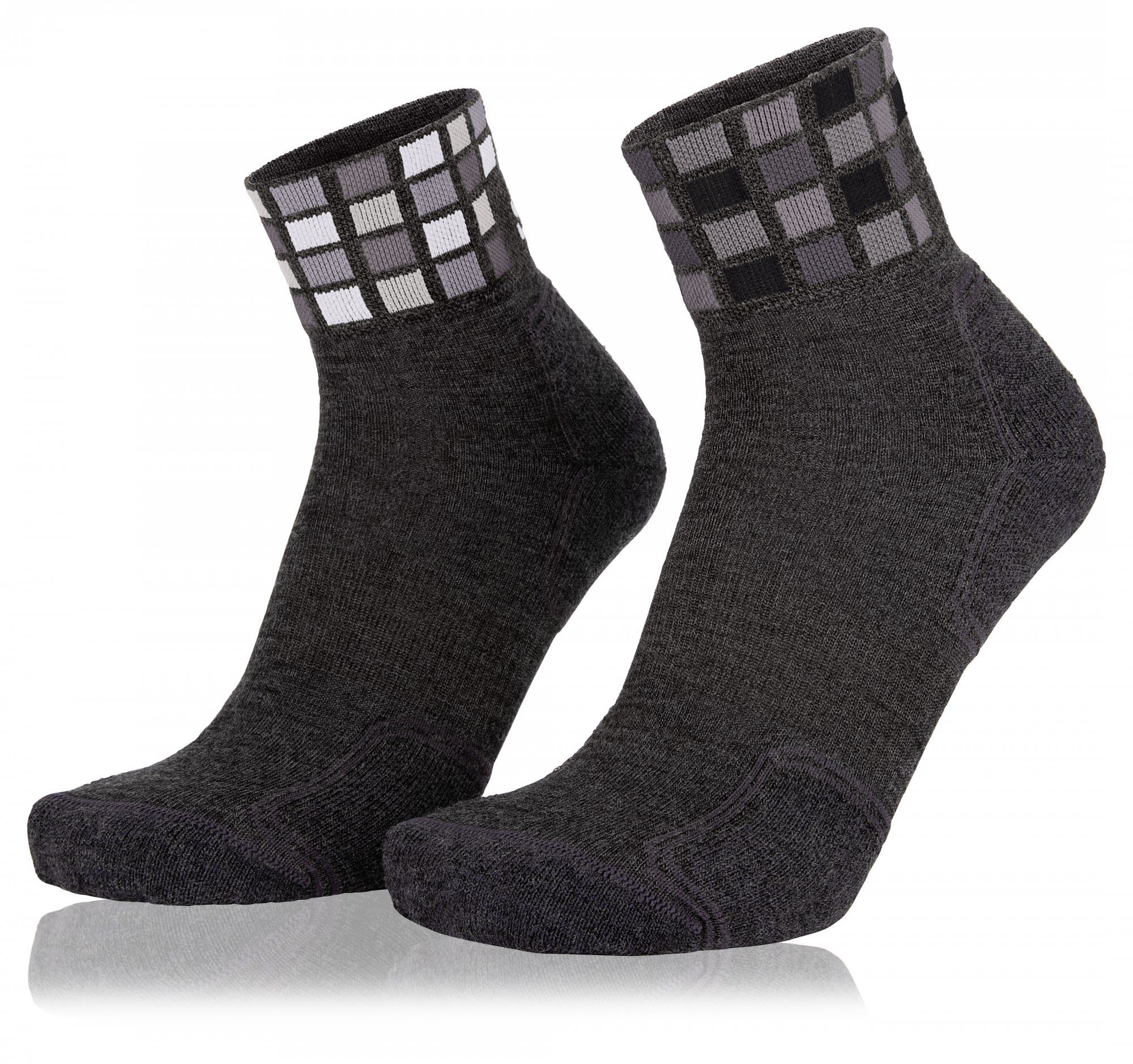 X-Socks Sportsocken Color - Mid Eightsox 2-pack Dark Grey Grey Merino Melange