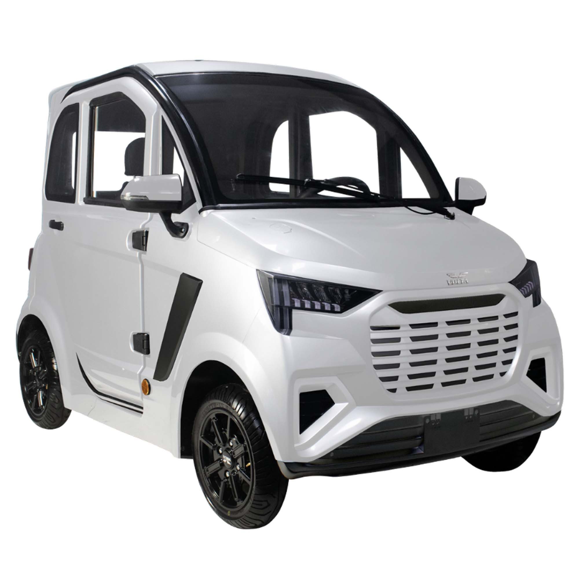 Volta E-Motorroller Volta EV2 Kabinenroller Elektro-Roller Vierrad 2 Sitze Nebeneinander, 4000 W, 45 km/h, LiFePo4 Lithium Eisen-Phosphat Akku ca. 150km Reichweite COC