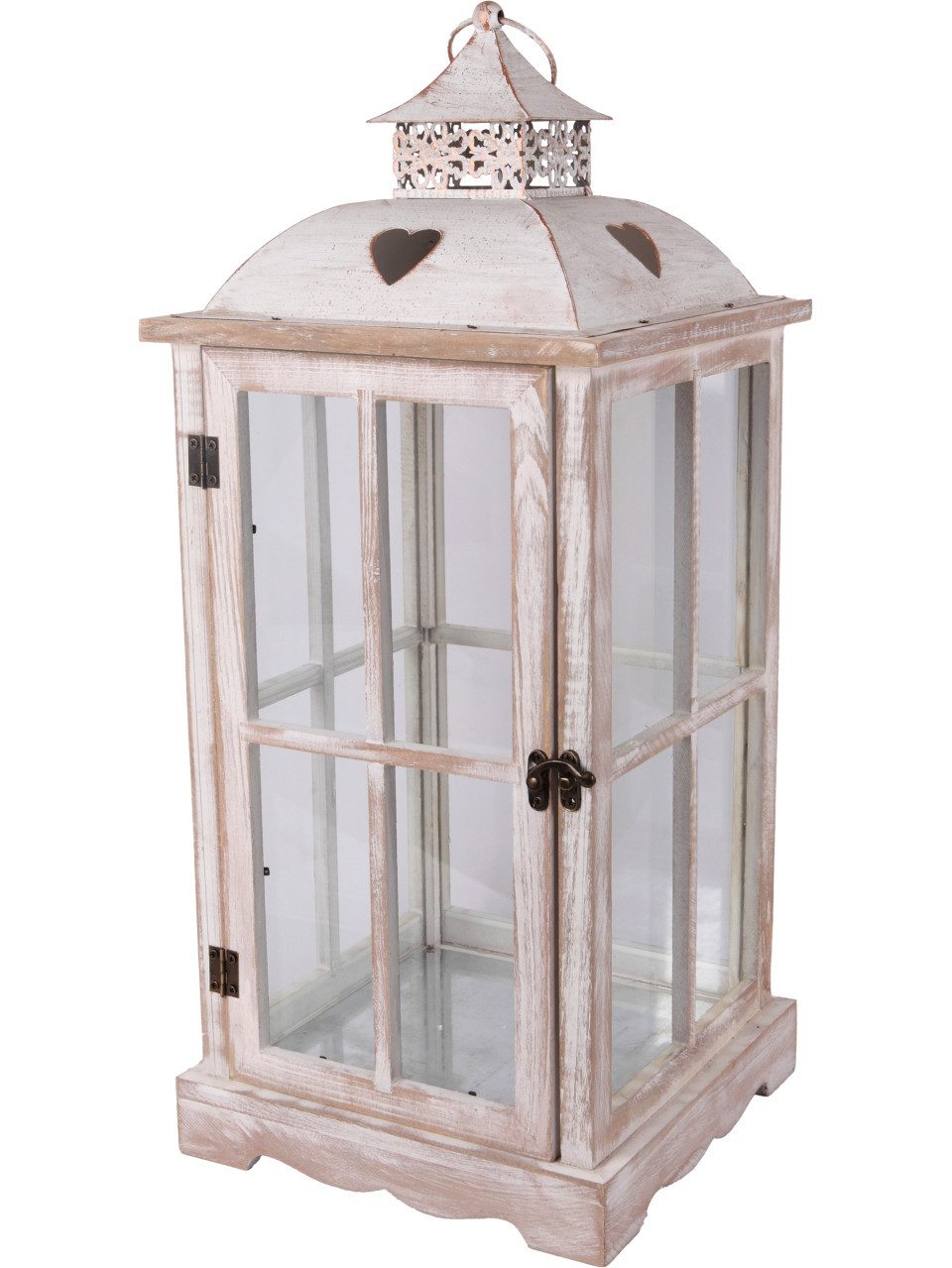 Trend Line Weihnachtsfigur Deko Laterne Holz 55 x 24 cm weiß günstig online kaufen