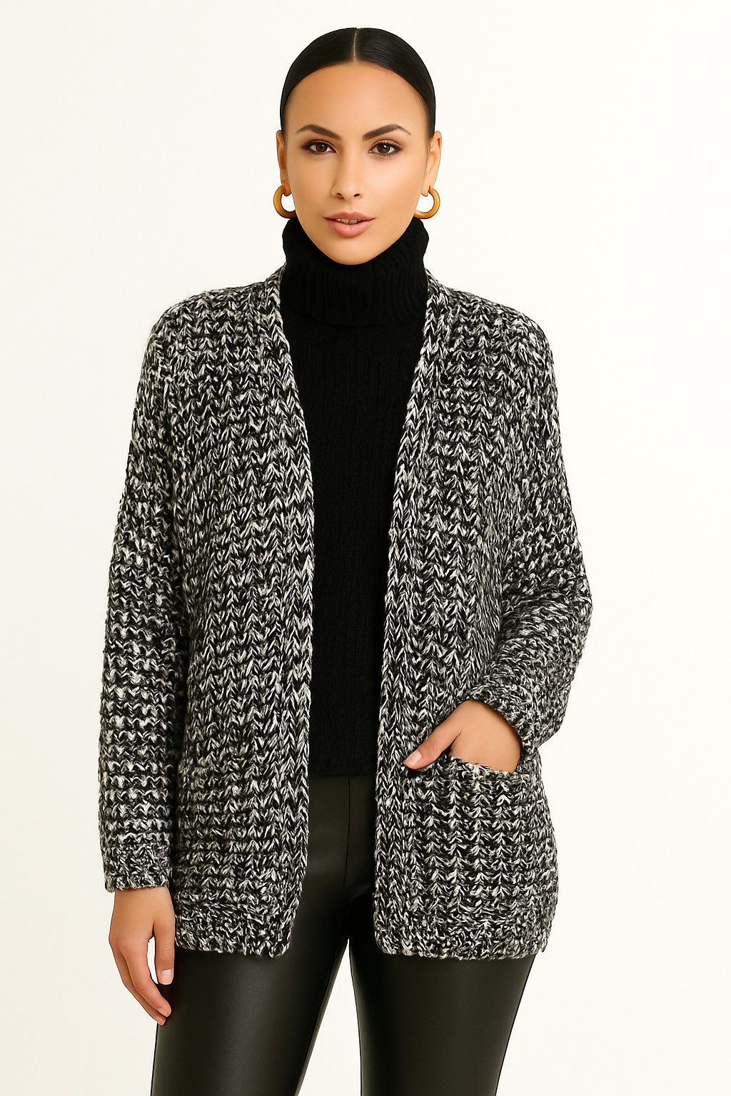 Worldclassca Strickjacke WORLDCLASSCA Damen Strickjacke Cardigan Oversized Langarm Casual Neue Kollektion - Stilvolle und gemütliche Strickmode für Damen