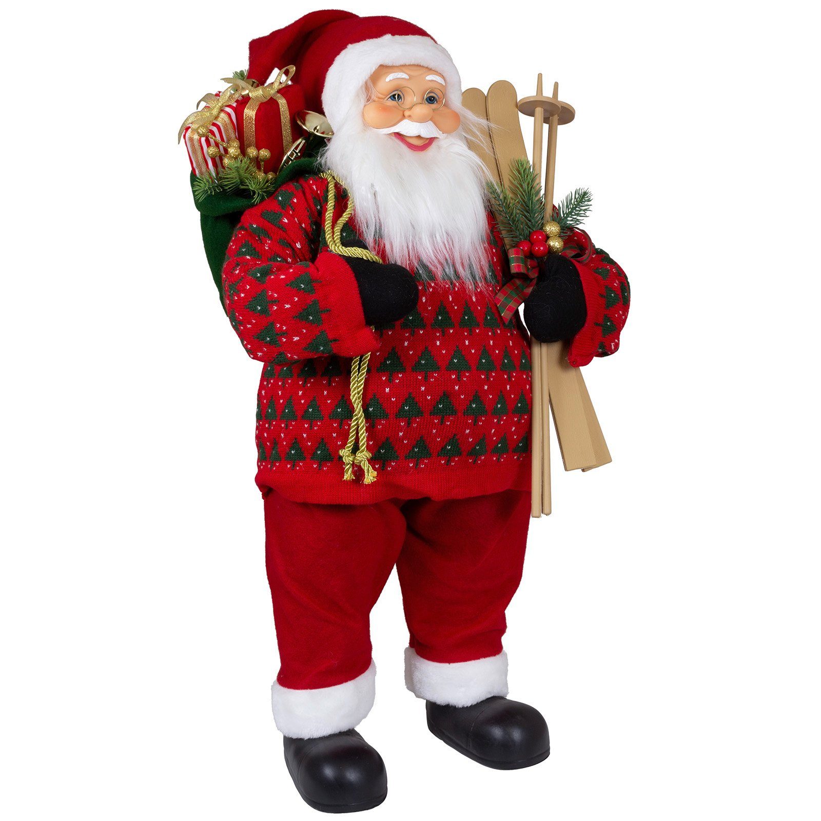 Christmas Paradise Weihnachtsmann Martin, 4 Größen (30-80cm) (Deko Figur, 1 St), rot