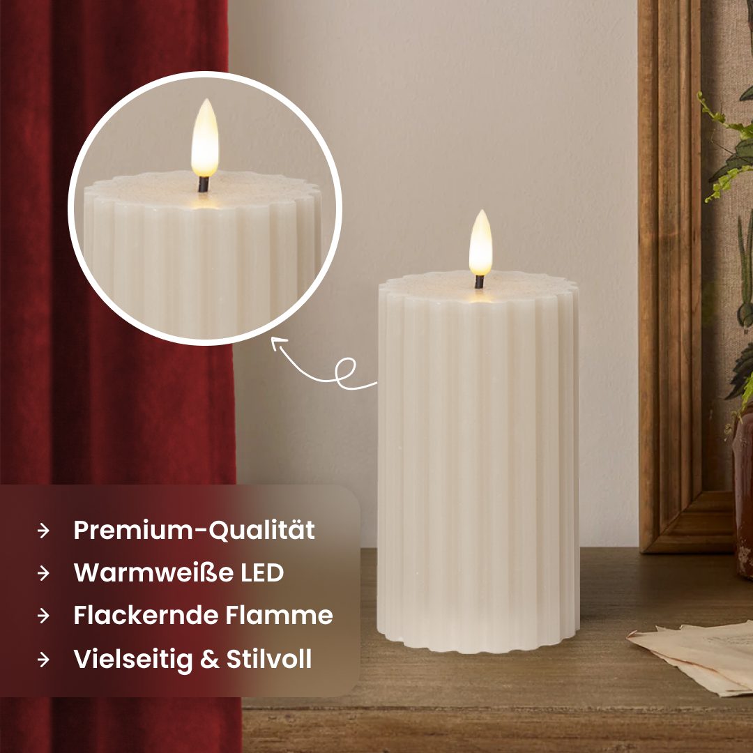 STAR TRADING LED-Kerze Flamme Stripe (1-tlg)