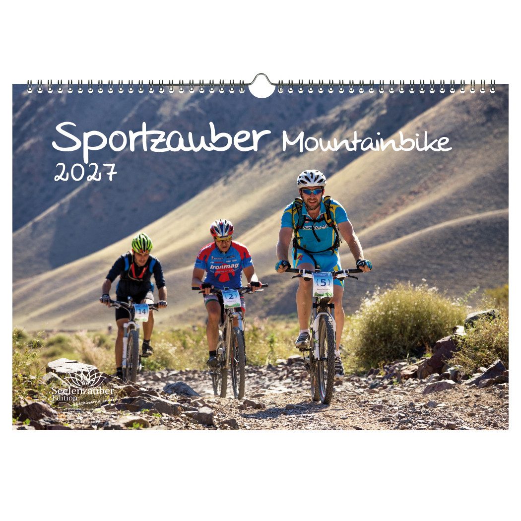 Seelenzauber Wandkalender Sportzauber Mountainbike DIN A3 Kalender 2027 Fahrrad Seelenzauber