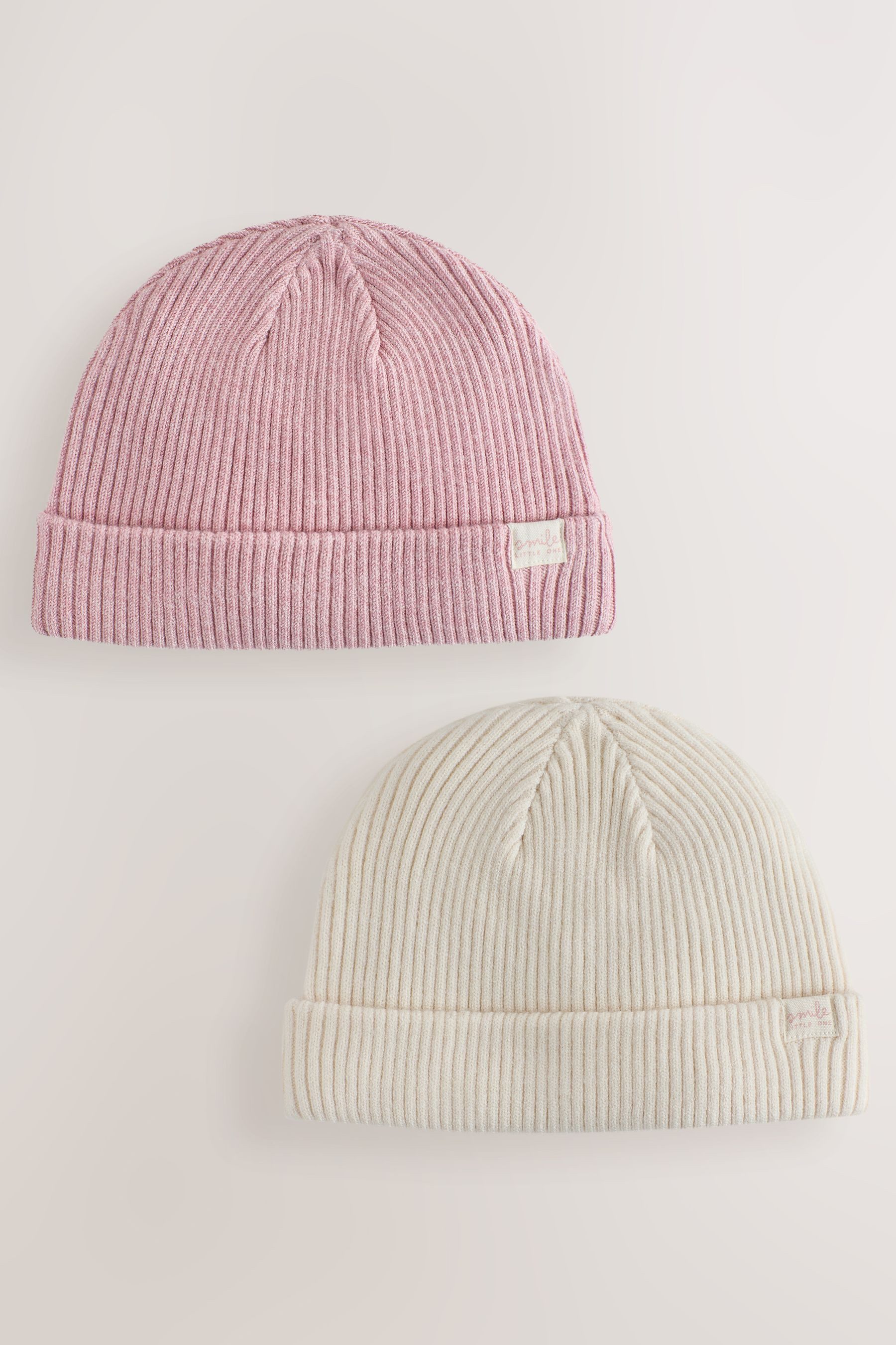Next Beanie Gerippte Baby Beaniemütze (2-St) – Bild 5 von 5