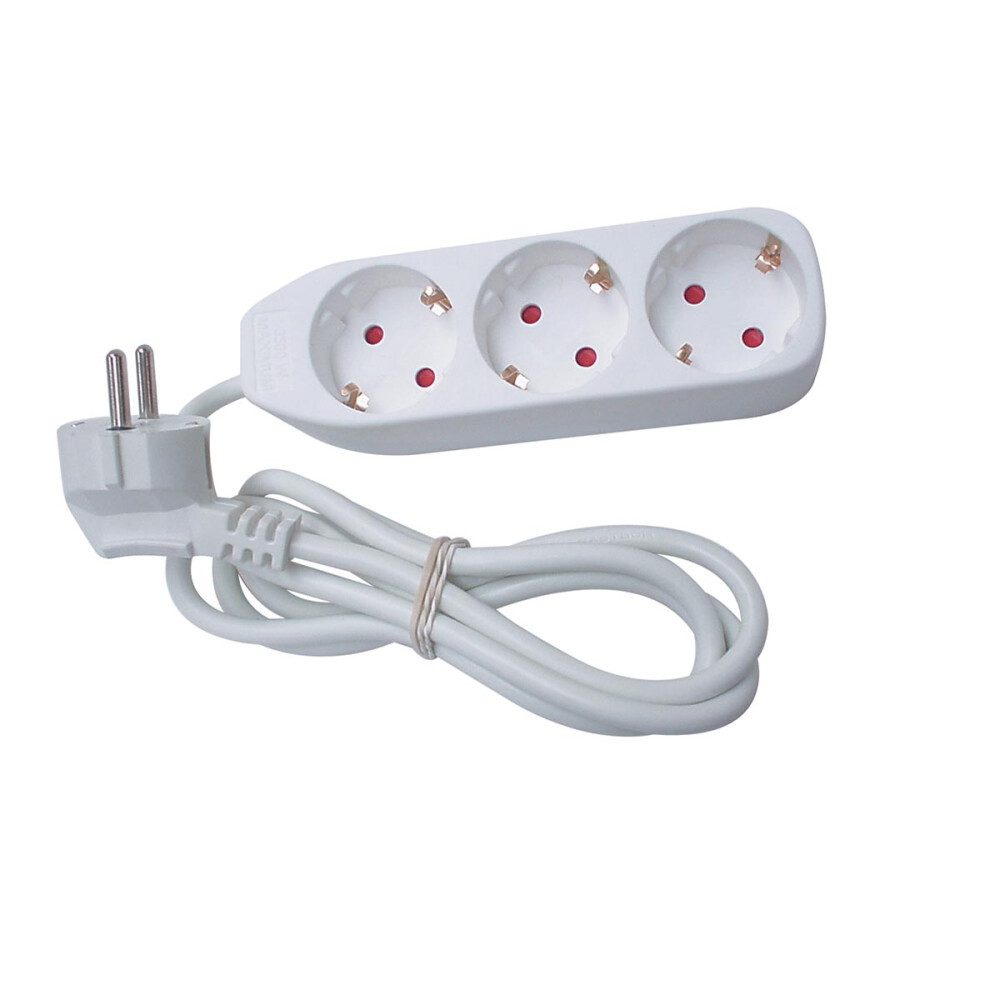 PEREL Gartensteckdose Perel Steckdosenleiste, 3 Schutzkontakt-Steckdosen, Kabel 1.5 m, 3G1.5, 1-St.
