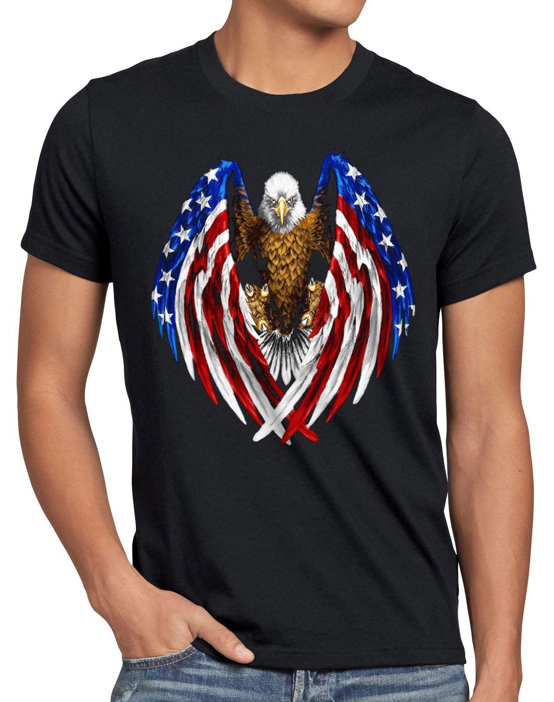 style3 T-Shirt US flagge unites states of america stars and stripes usa adl günstig online kaufen