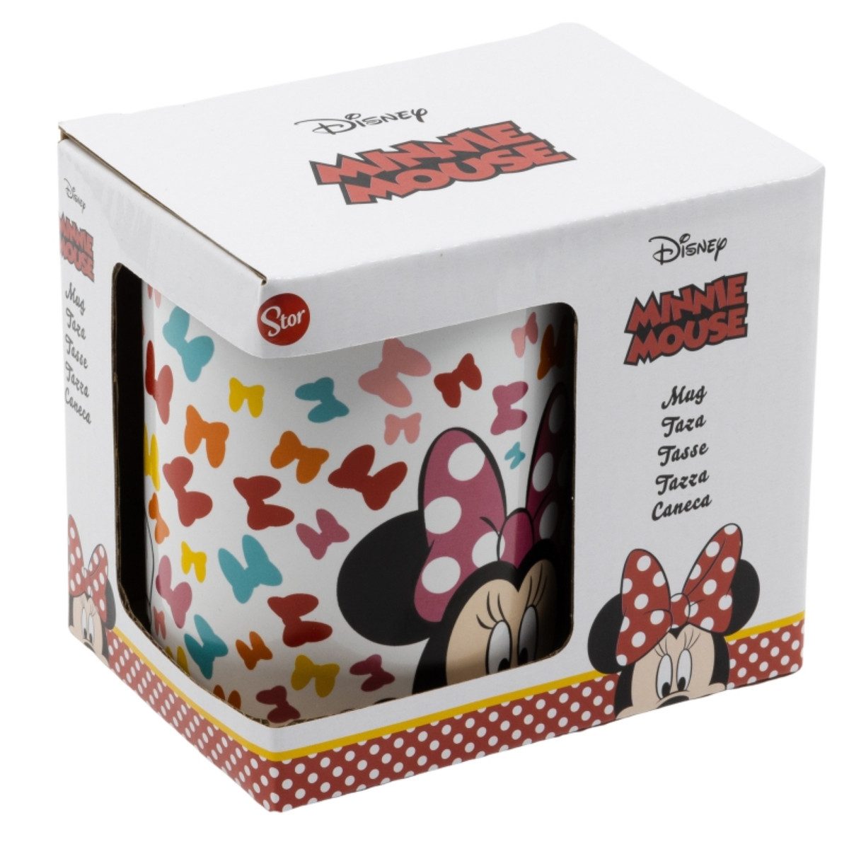 Storline Tasse Disney Minnie Mouse Tasse 325ml So Edgy Bows im Geschenkset, Keramik