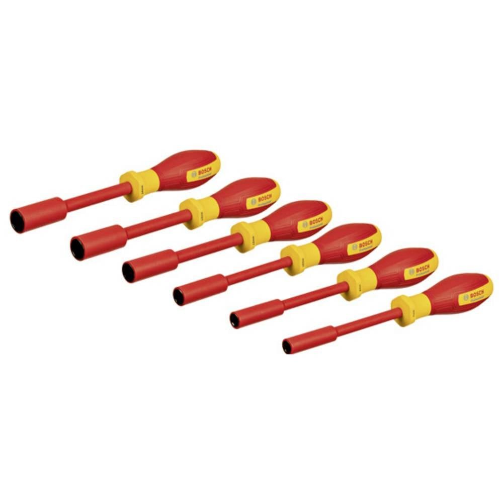 Bosch Professional Steckschlüssel Handwerkzeuge VDE-Steckschlüssel-Set, 6-tlg 1600A02NF3