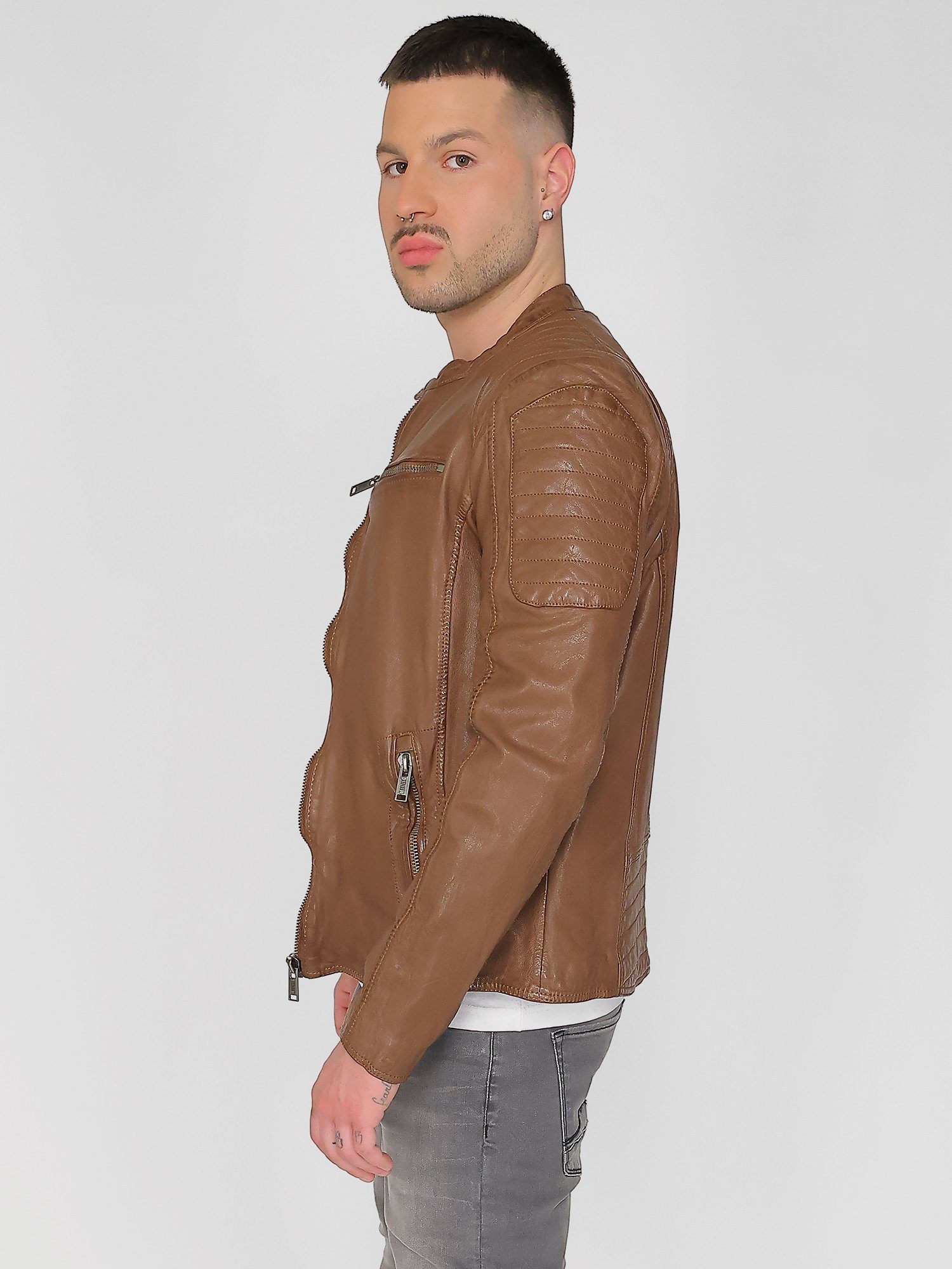 cognac 31021311 Lederjacke MUSTANG