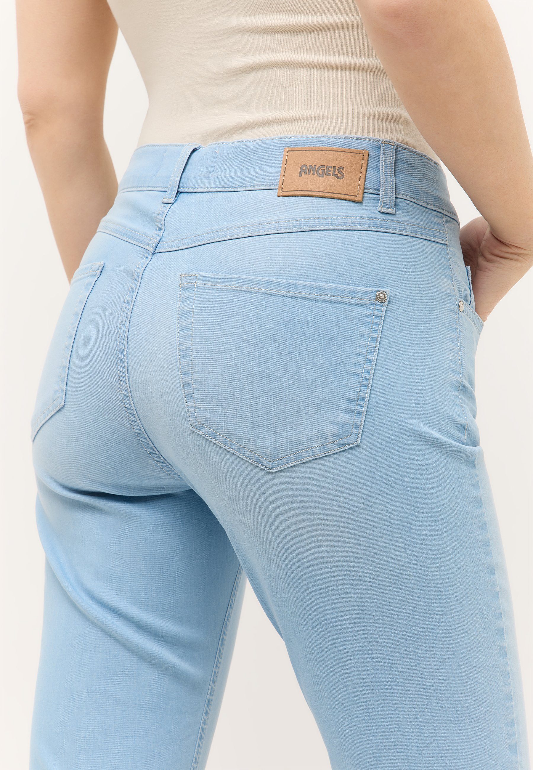ANGELS 5-Pocket-Jeans ANACAPRI in Capri-Länge, Slim Fit mit Stretch