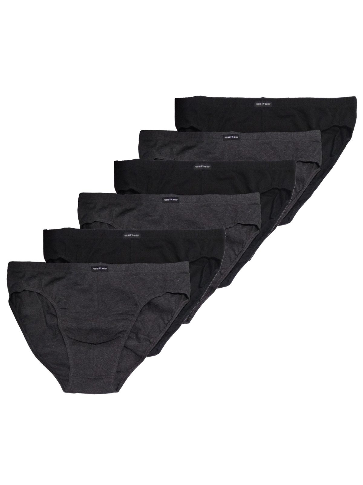 CiTO Slip 6er Pack Herren Slip cotton flex (Packung, 6-St) -