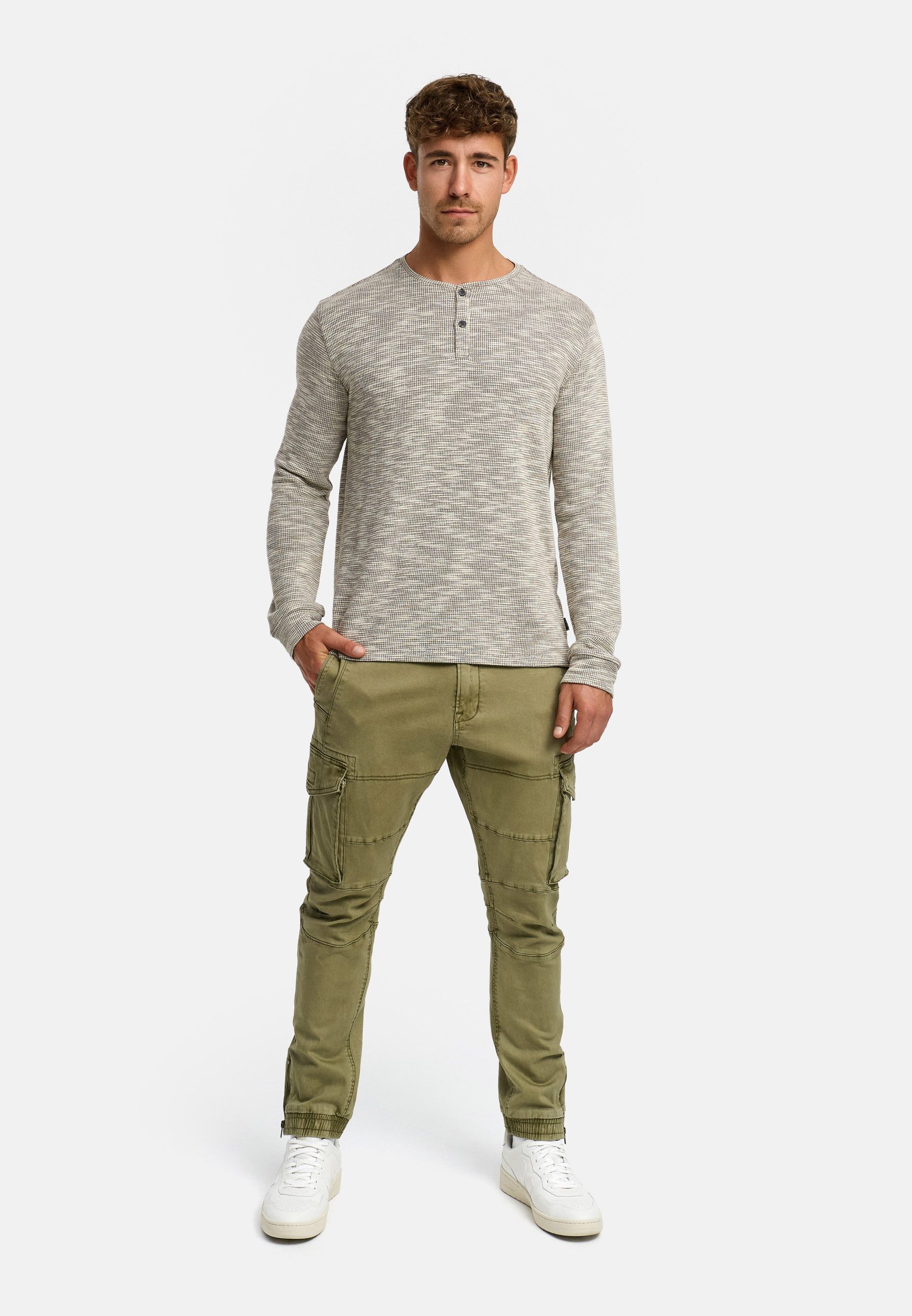 Indicode Cargohose Herren Alex Cargo Hose Herrenhose mit 6 praktischen Taschen